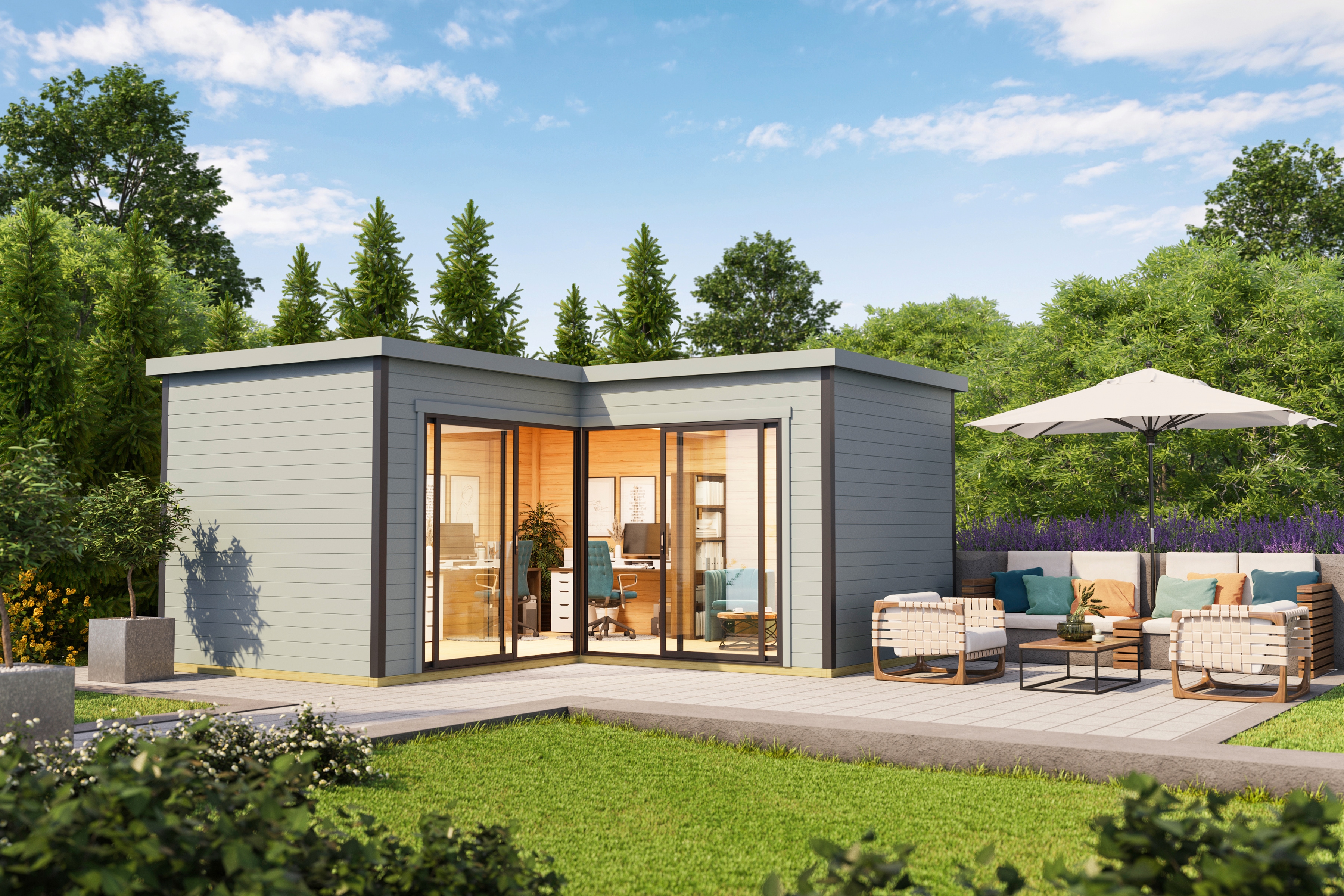 Nordic Holz "DOMEO 6" in verschiedenen Farben