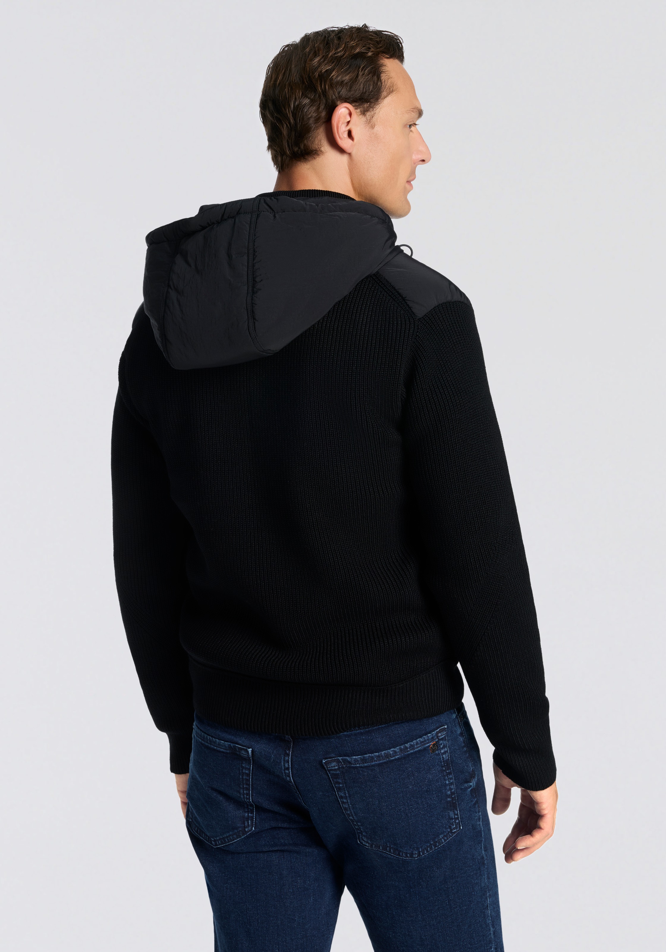 BOSS ORANGE Blouson "Kiaccio" mit Kapuze mit fester Kapuze, Ärmel, Rückteil günstig online kaufen