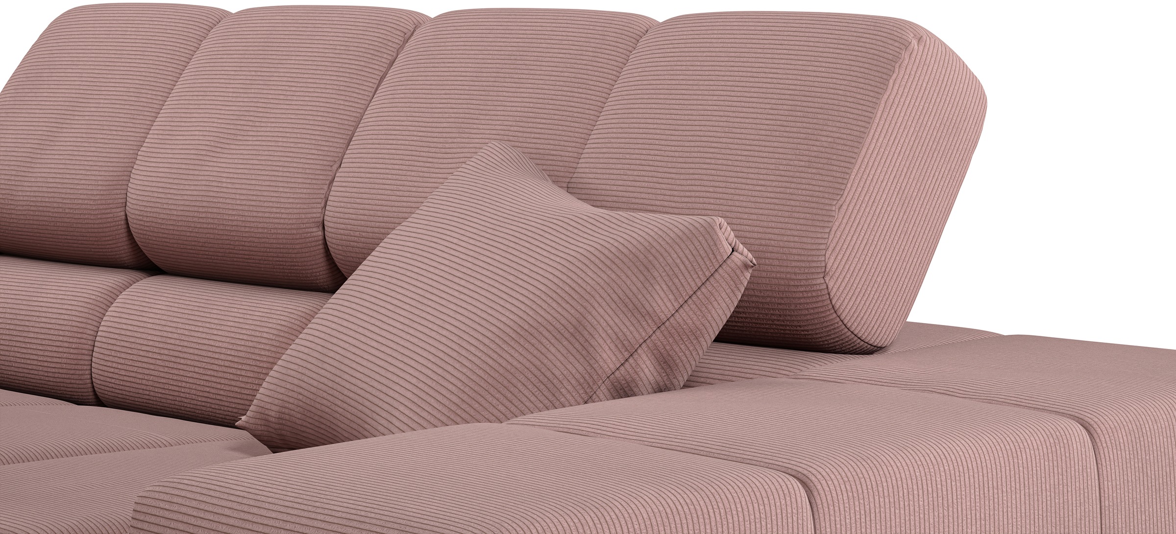 INOSIGN Ecksofa »Ancona incl. Kopfteilverstellung, OTTOs Choice, Breite 319cm, L-Form«, wahlweise motorische Sitztiefenverstellung, auch in Cord + Easy Care