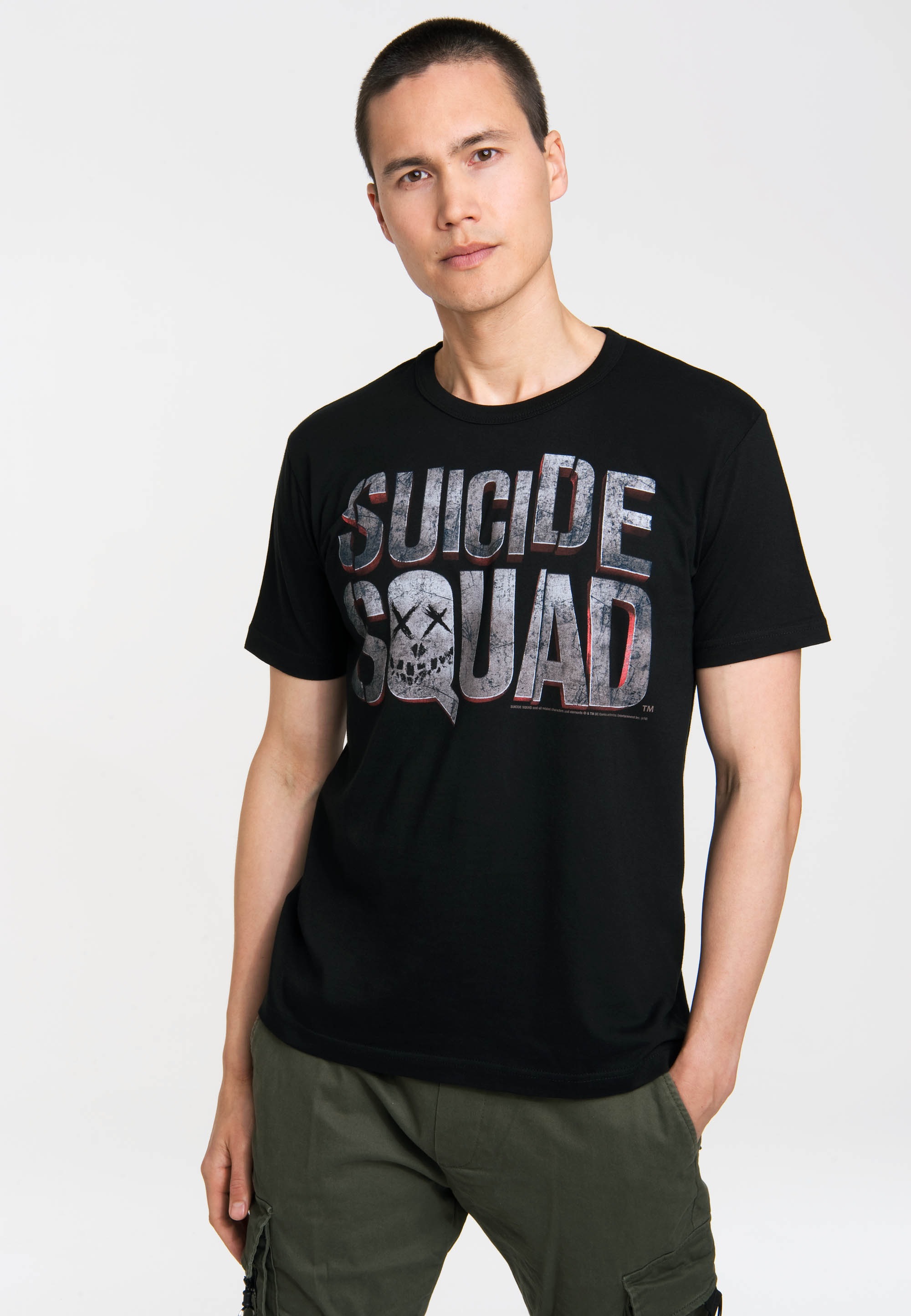 LOGOSHIRT T-Shirt »Suicide Squad« mit coolem Frontprint