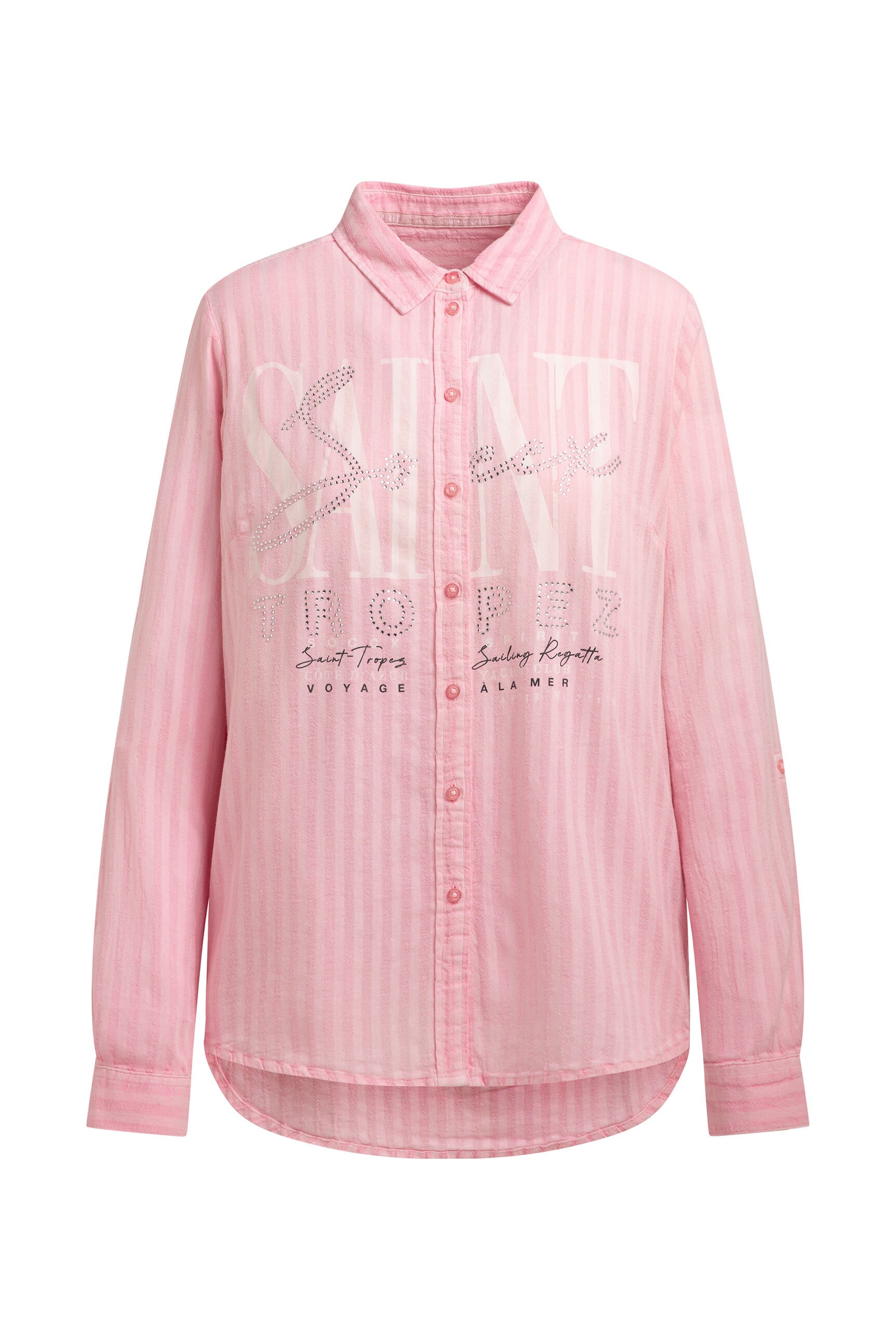 SOCCX Langarmbluse aus Baumwolle günstig online kaufen