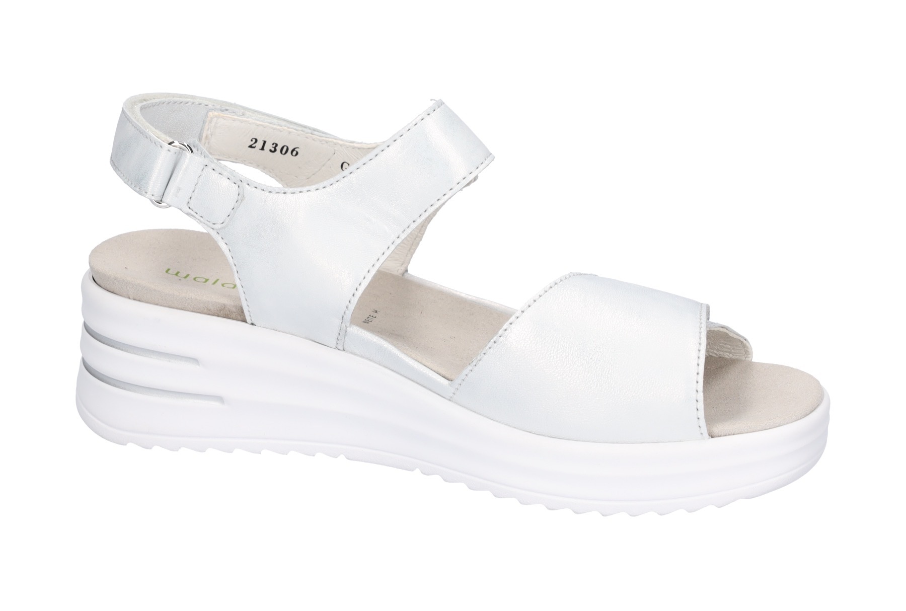 Waldläufer H-Dina Wedge Sandal Silver 5.5 3