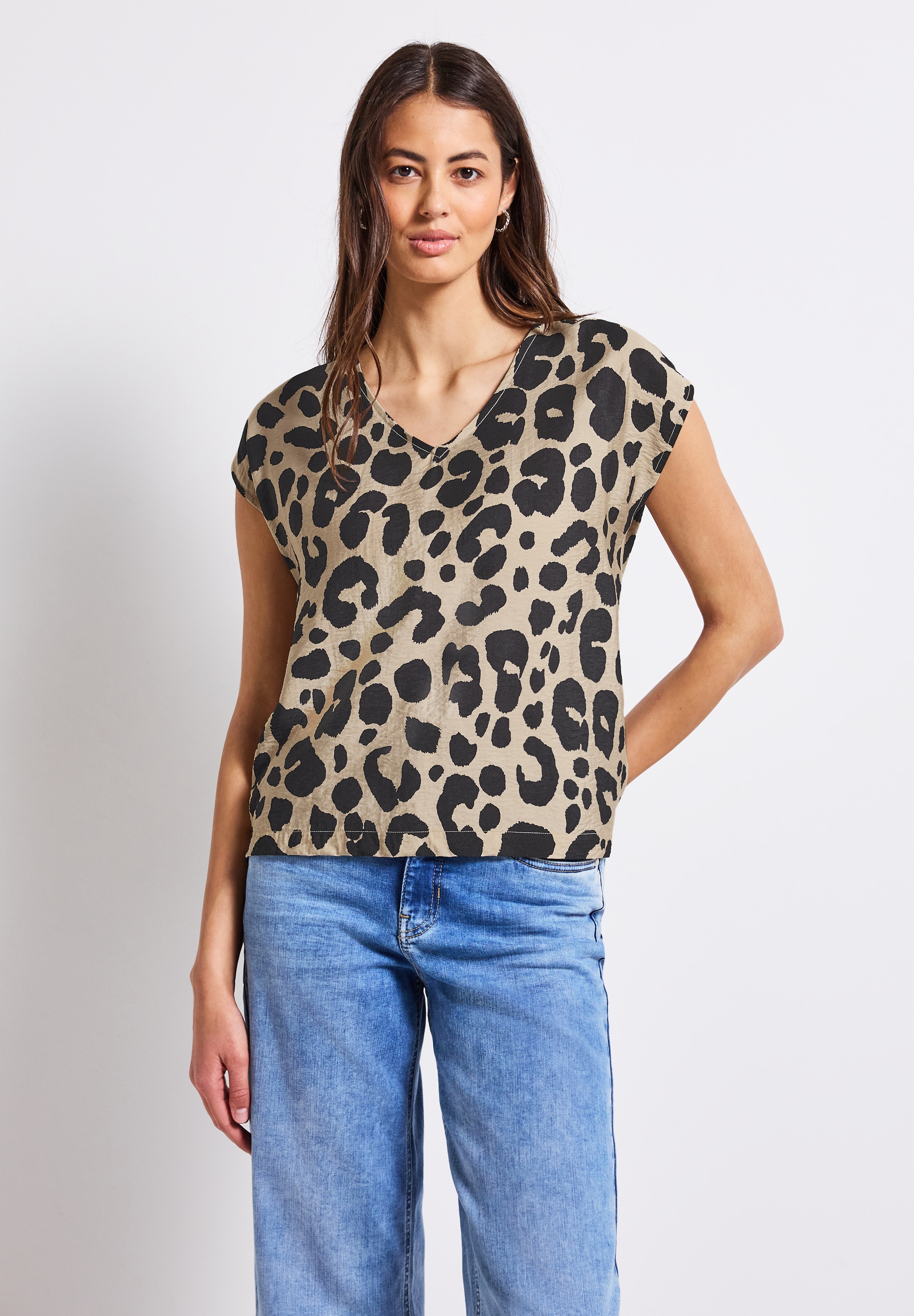 STREET ONE Shirtbluse, aus softem Materialmix günstig online kaufen