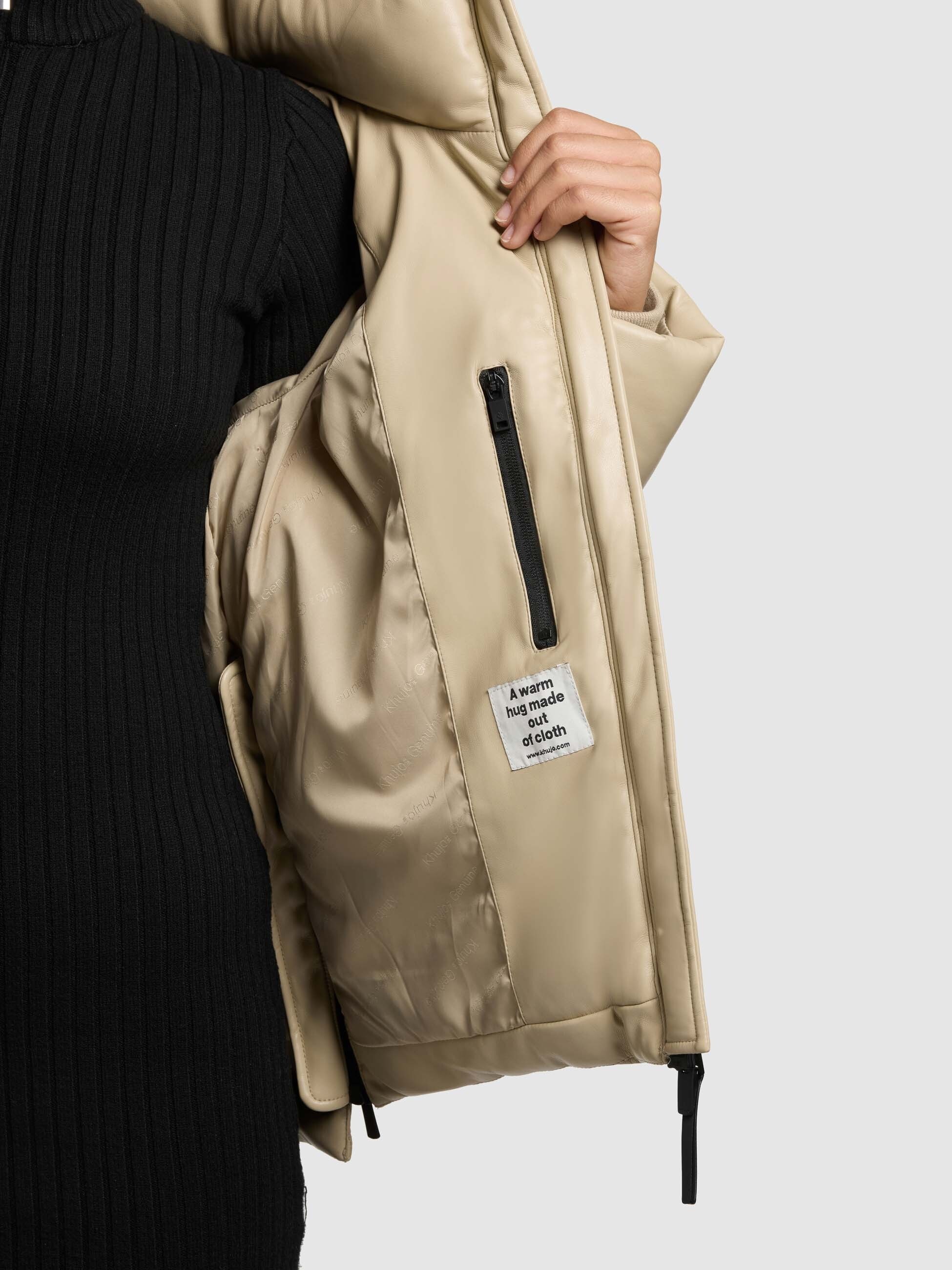 khujo Lederimitatjacke »AURORA« mit Kapuze