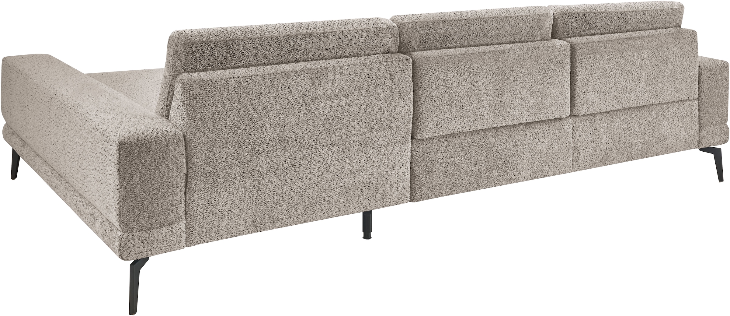 set one by Musterring Ecksofa »SO 3600 optimaler Sitzkomfort in Federkern o. Kaltschaum, 2 Sitzhöhen« Sitzhöhe 44 cm, Kaltschaum, B 293 x T 180 cm, Kama stone