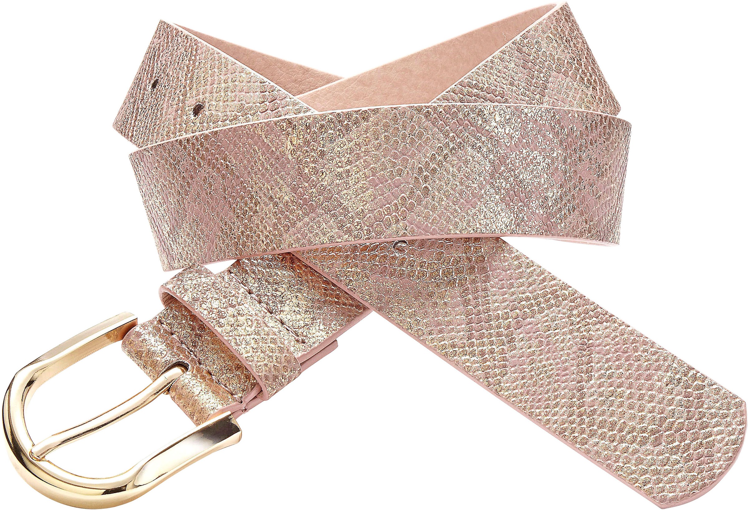 LASCANA Hüftgürtel "Hosengürtel" im Metallic-Look, Gürtel, Jeansgürtel günstig online kaufen