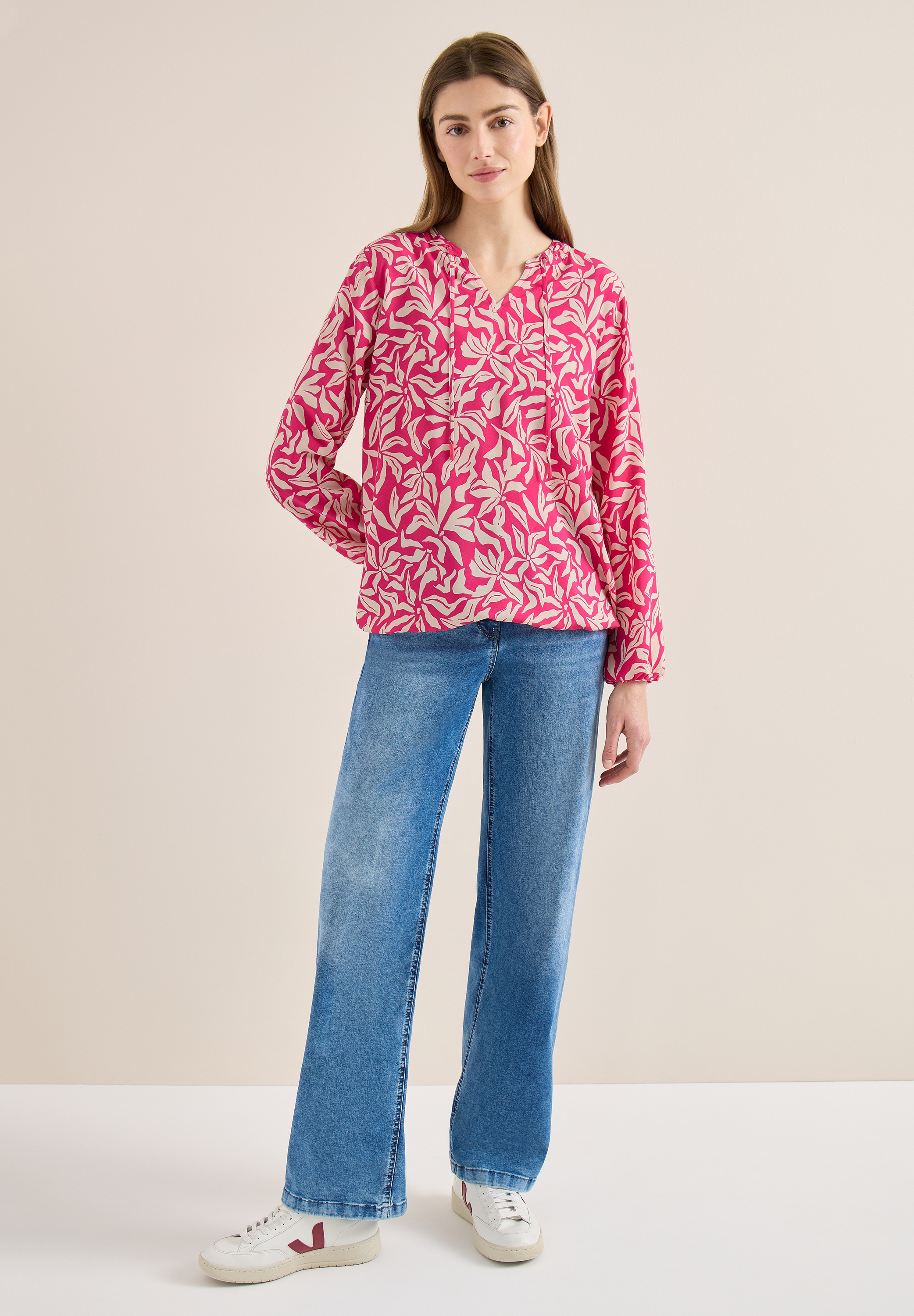 Thumbnail - Cecil Blouson ohne Kapuze aus softer Viskose