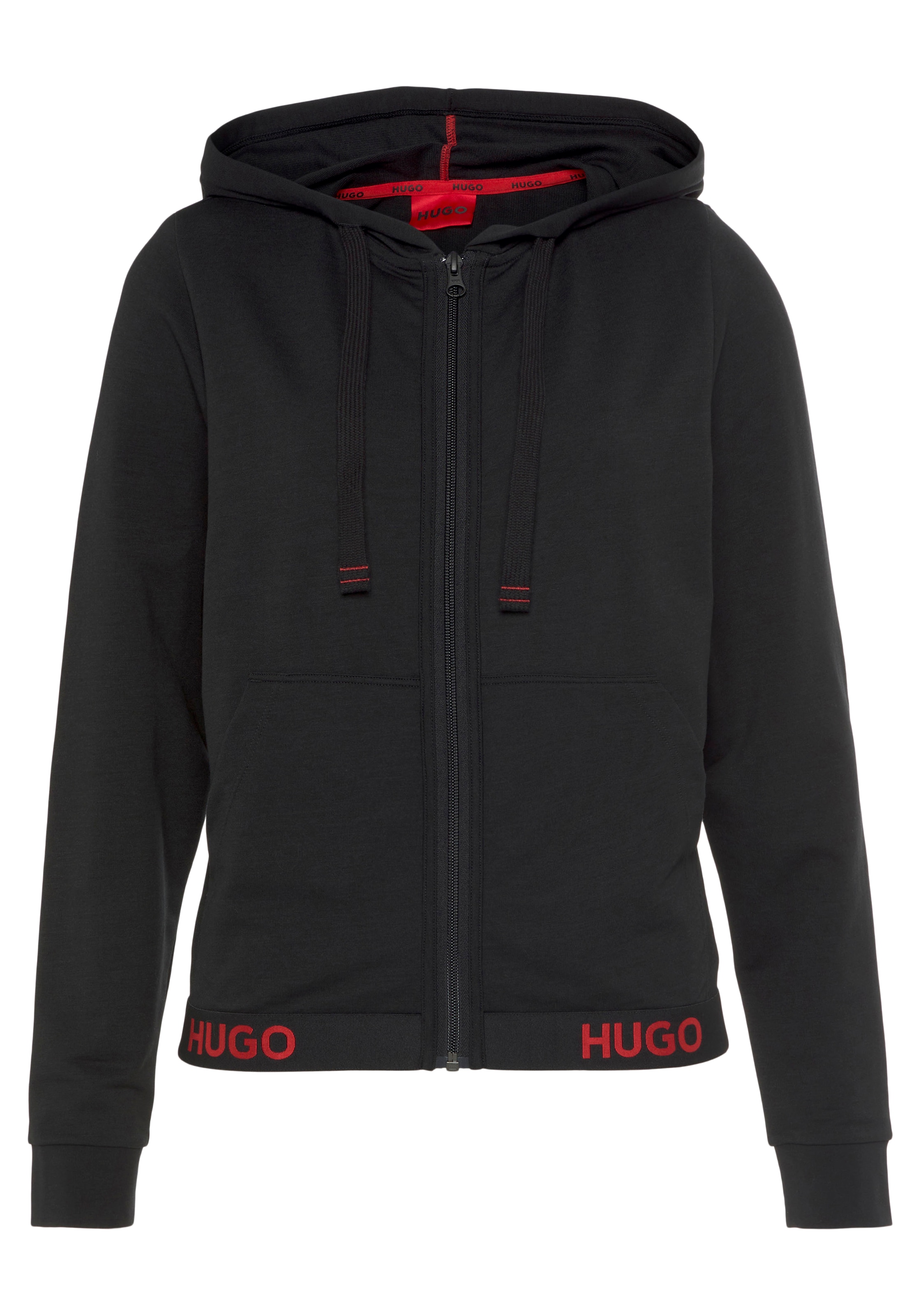 HUGO Kapuzensweatjacke »SPORTY LOGO_JACKET 10249156 Hugo kaufen 01«, für BAUR mit Logo-Schriftzug 