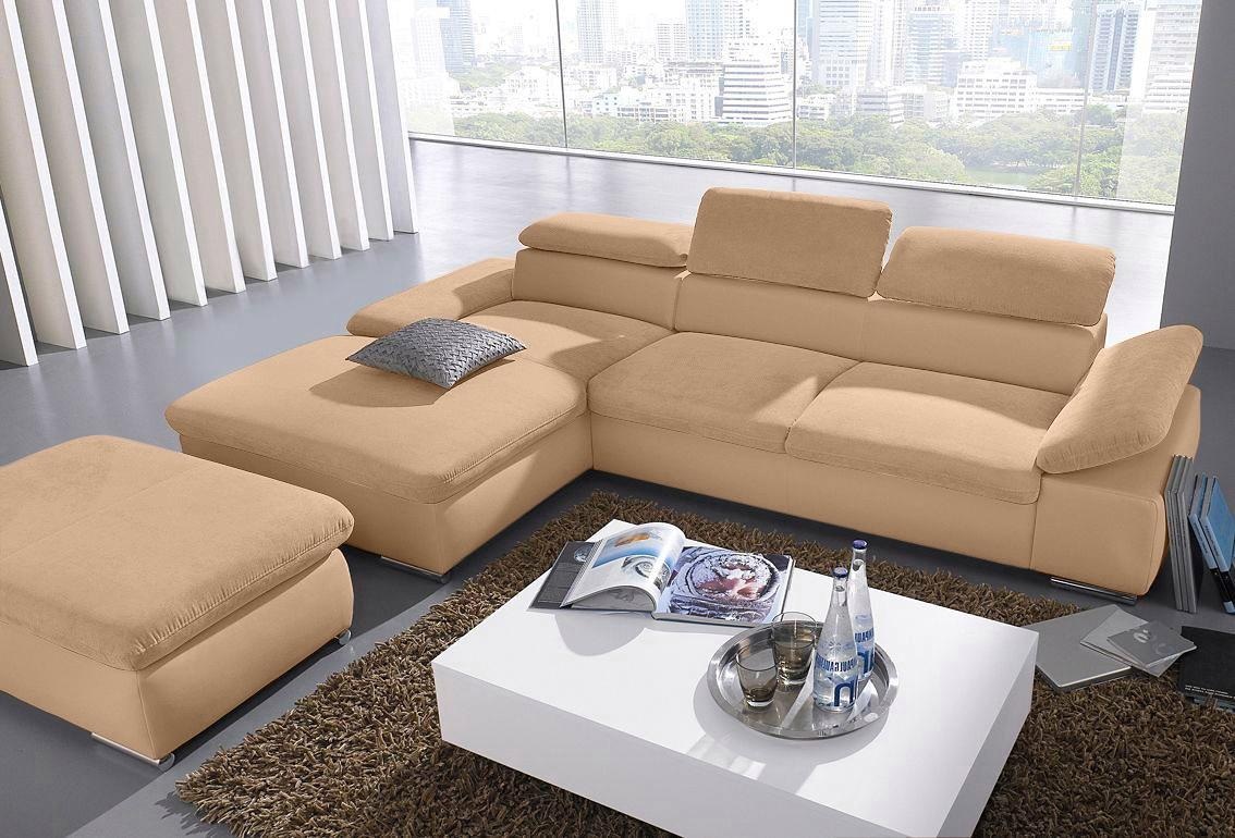 sit&more Ecksofa "Valantine L-Form, B: 286 cm" mit Arm- & Kopfteilverstellung, optional mit Schlaffunktion