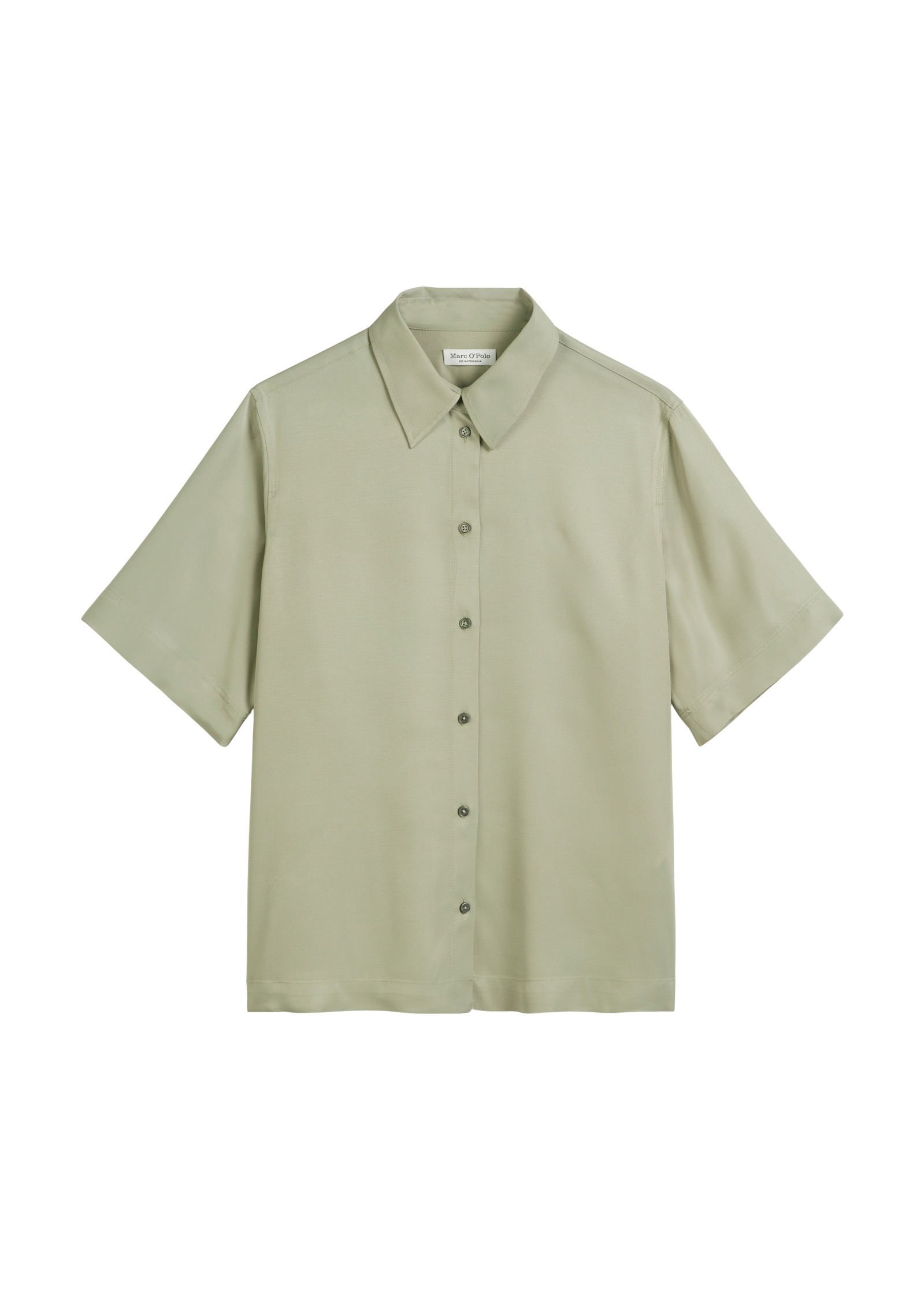 Marc O'Polo Kurzarmbluse »aus Viskose-Twill«