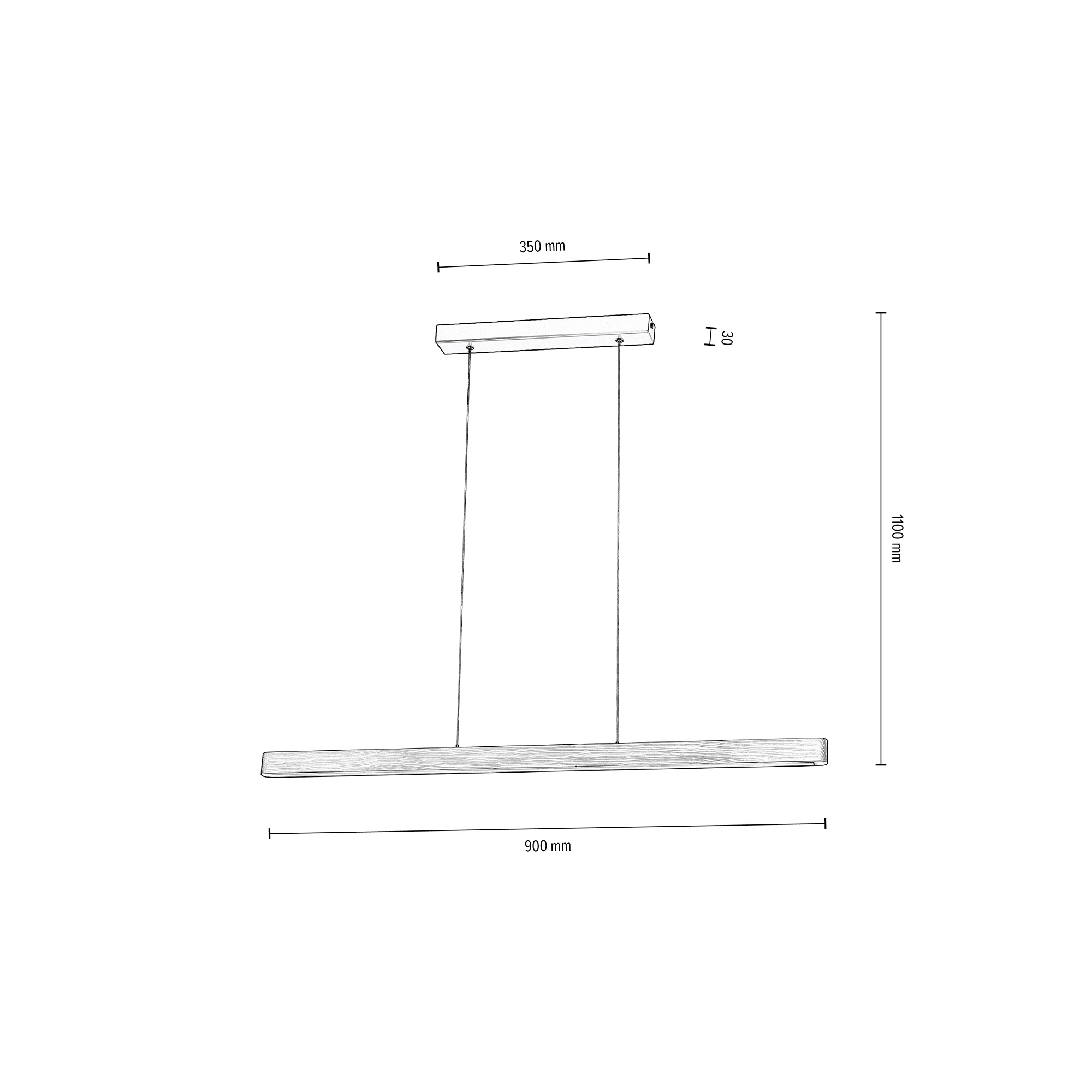 flammig-flammig, LIGHTING | 1 integriert Hängeleuchte, LED-Modul BRITOP Pendelleuchte Massivholz, »FORESTIER«, BAUR Naturprodukt, aus