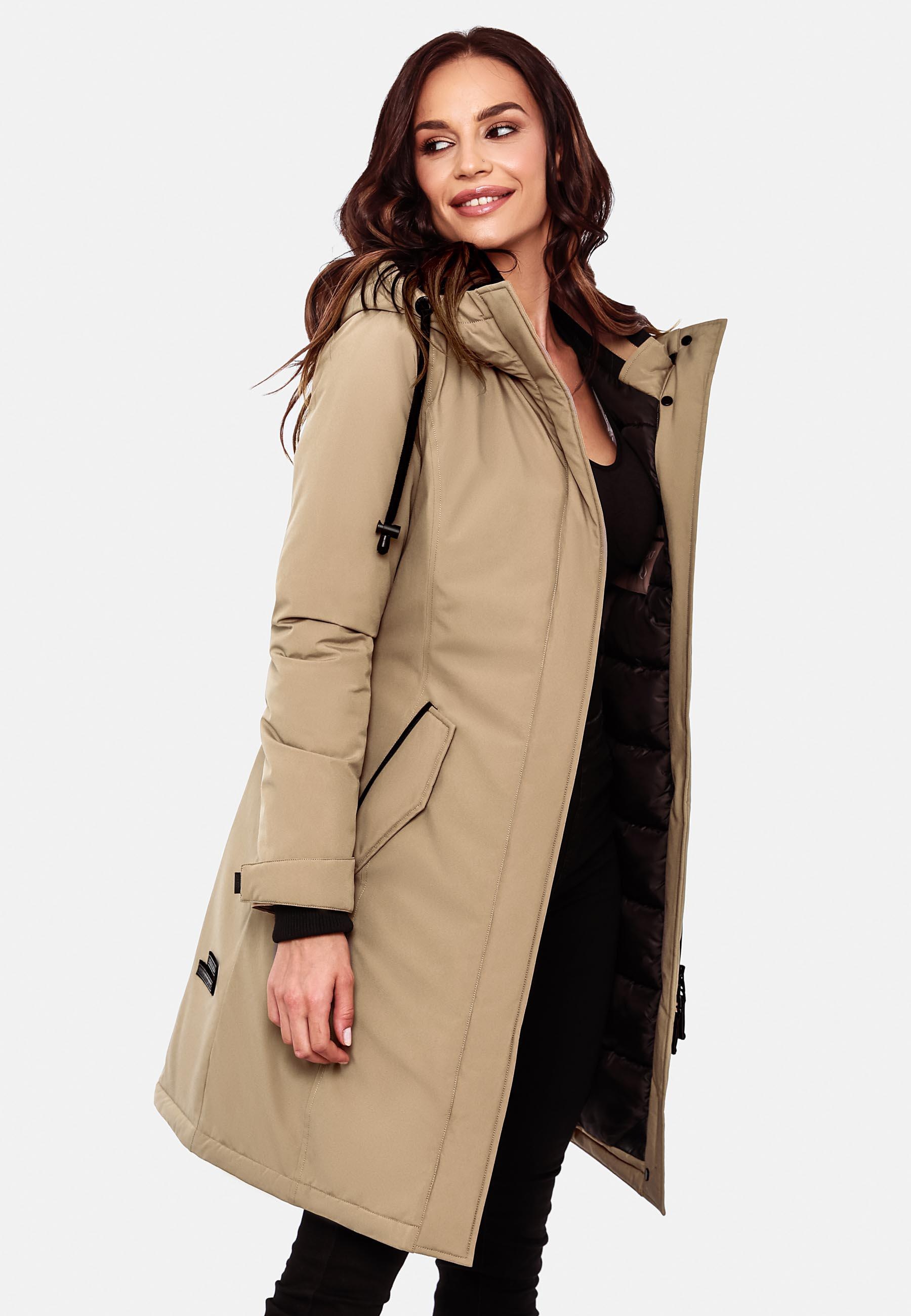 Navahoo Wintermantel »Letiziaa«, sportlicher Winterparka mit gefütterter Kapuze