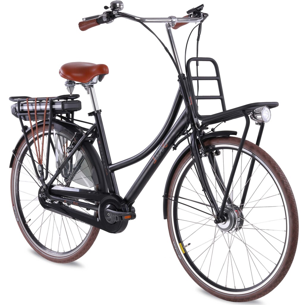 LLobe E-Bike »Rosendaal 3 Lady, 15,6Ah«, 7 Gang, Shimano, Frontmotor 250 W