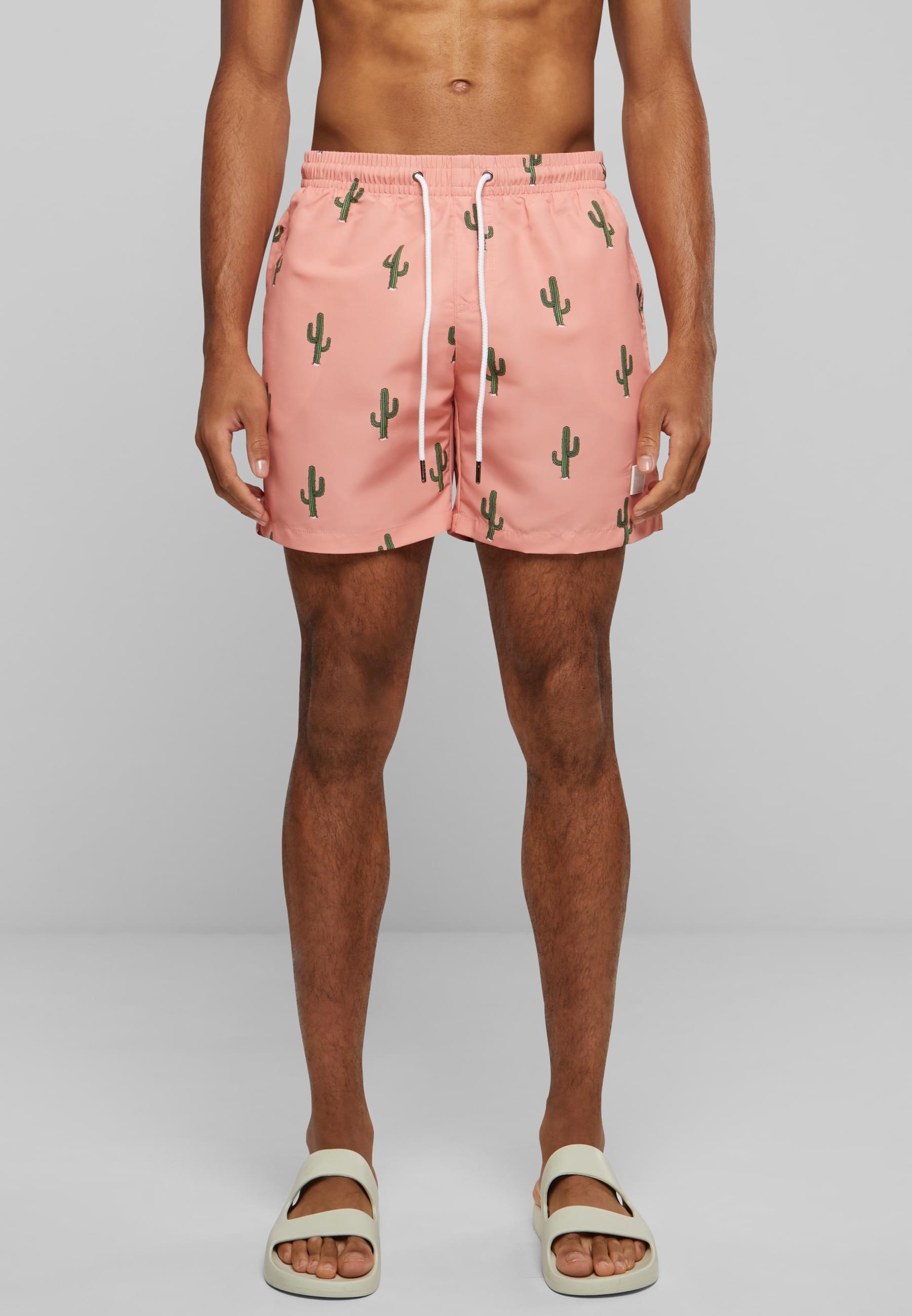 URBAN CLASSICS Badeshorts »Urban Classics Herren Pattern Swim Shorts«