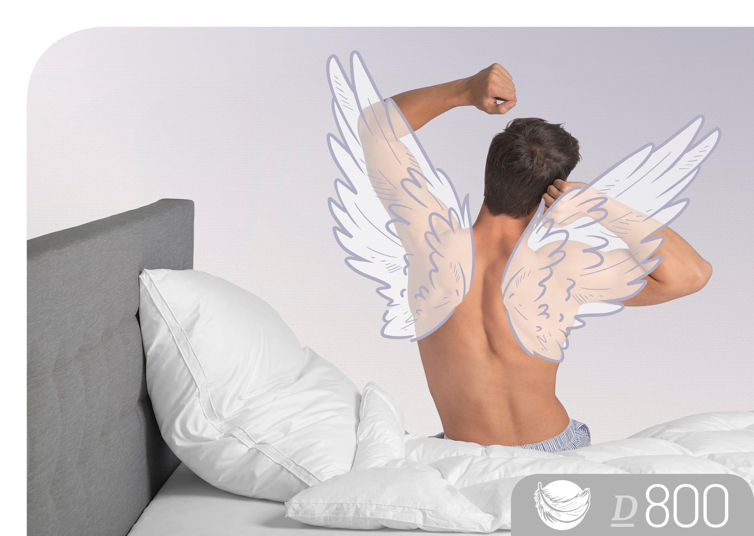 Thumbnail - Schlafstil 3-Kammer-Kopfkissen "D800" Füllung: Aussen:90% Gänsedaunen,10% Gänsefedern; Innen: 15% Gänsedaunen,85% Gänsef...