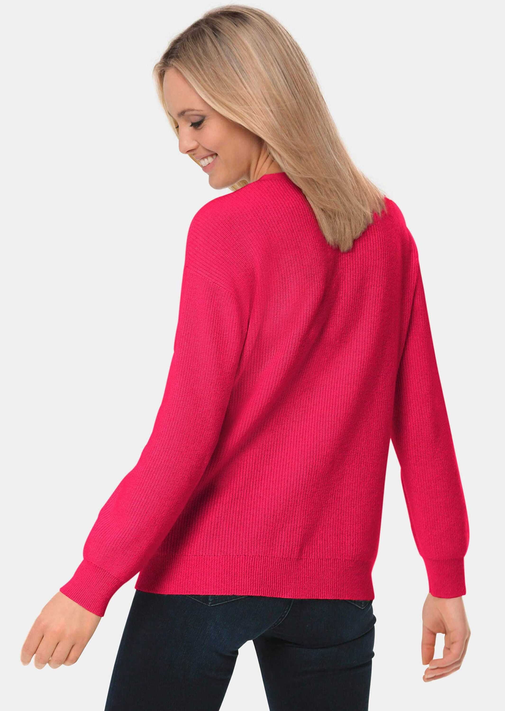 GOLDNER Strickpullover "Kurzgröße Kaschmirpullover mit V-Ausschnitt" Ohne günstig online kaufen