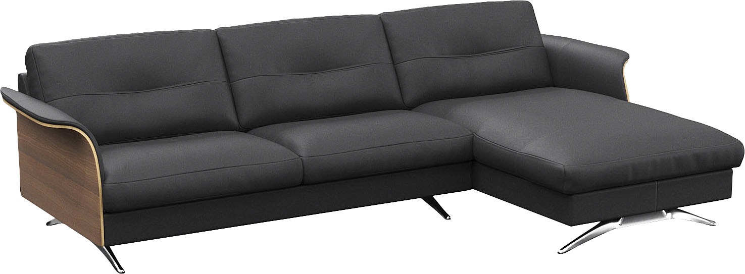 FLEXLUX Ecksofa "Glow, super bequem durch hochwertigem Sitzaufbau mit Feder günstig online kaufen