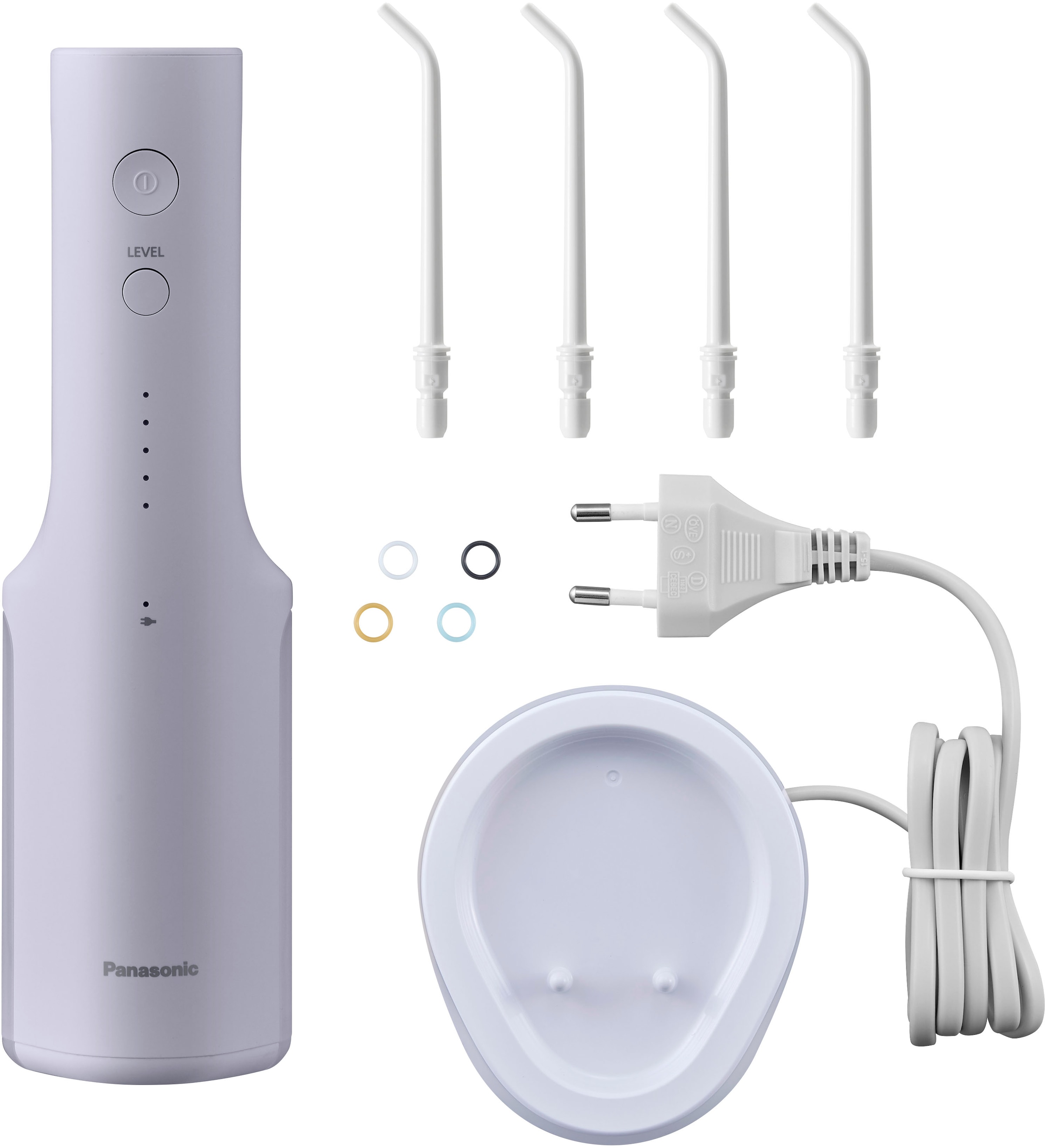 Panasonic Munddusche »EW-DJ27-V303«, 4 St. Aufsätze, Kabellos, 5 Stufen, 200 ml Wassertank, kontaktloses Laden