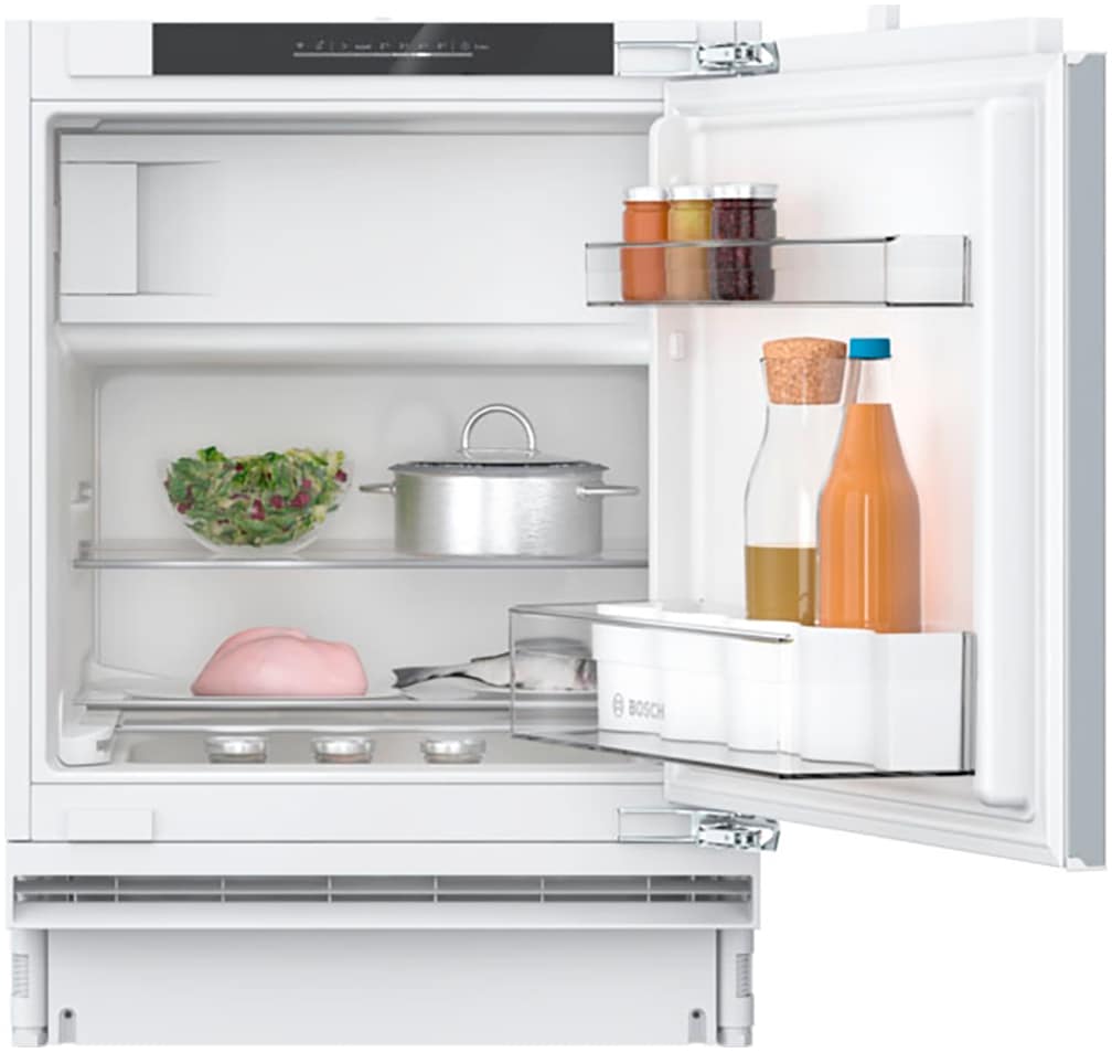 BOSCH Einbaukühlschrank Serie 4 "KUL22VFD0" 82 cm hoch 59,8 cm breit Made in Germany & Warnsignal mit Ton oder Licht