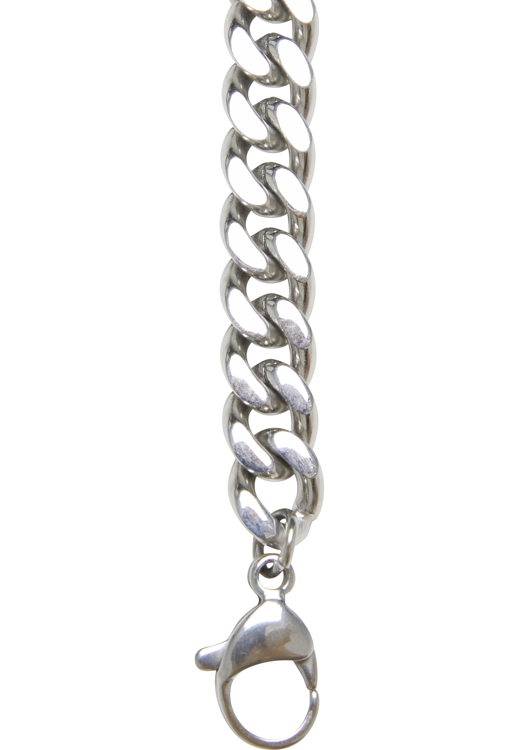 Halsreif KARL KANI "Karl Kani KK Retro Kani Plate Cubanlink Necklace", silber, Halsketten, Damen, onesize 2