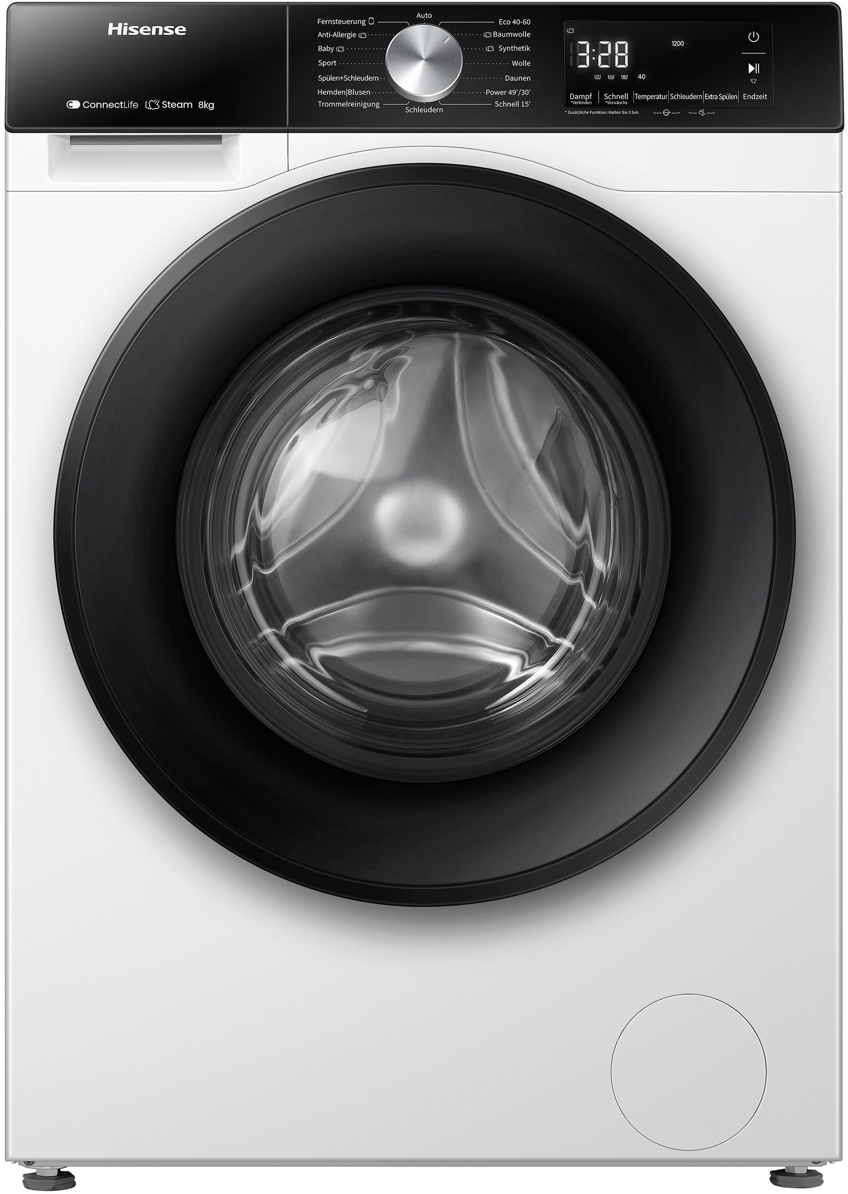 Hisense Waschmaschine 3S Serie »WF3S8043BW3« 8 kg 1400 U/min Wifi-ConnectLife