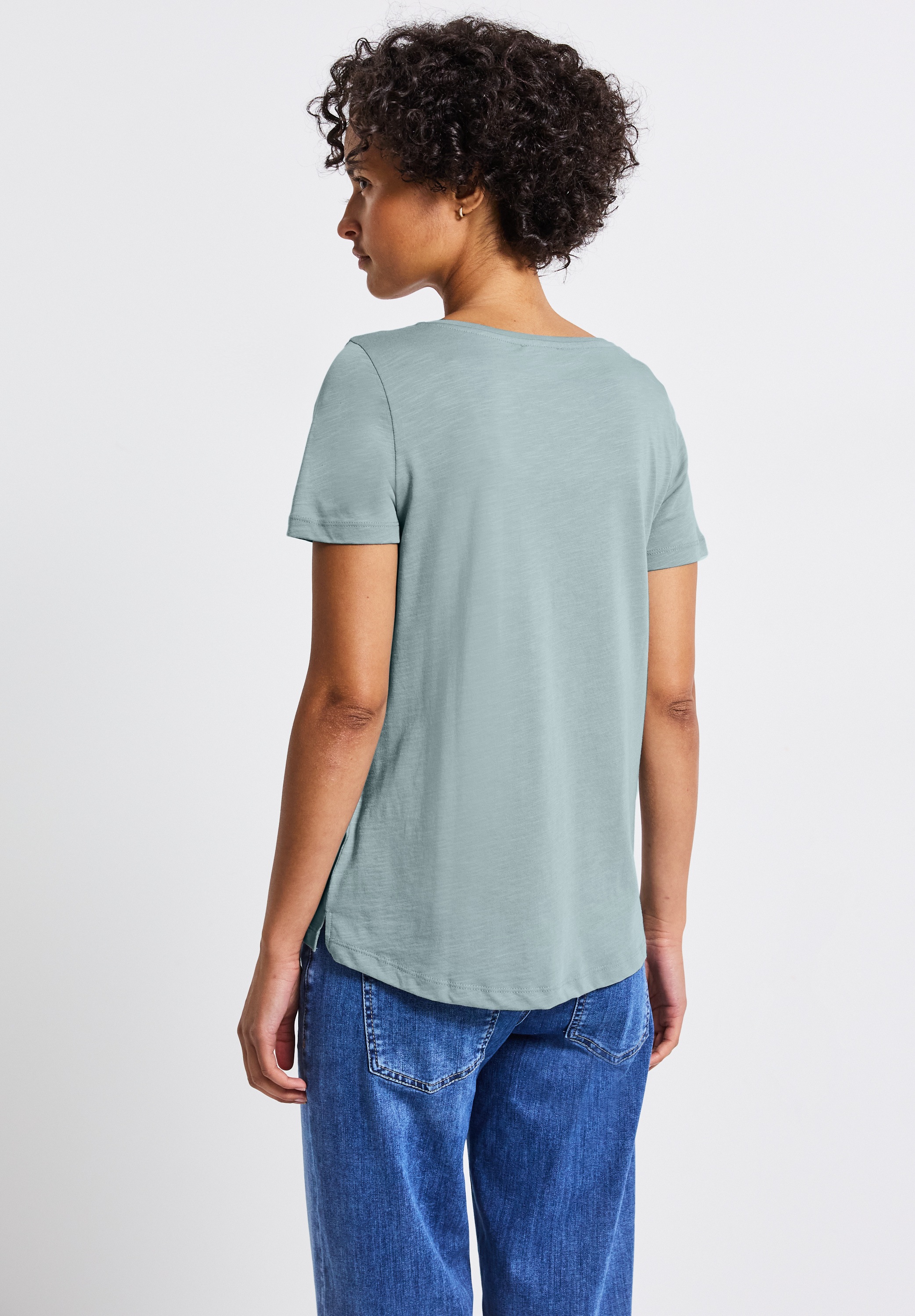 STREET ONE V-Shirt, im soften Baumwoll-Mix günstig online kaufen