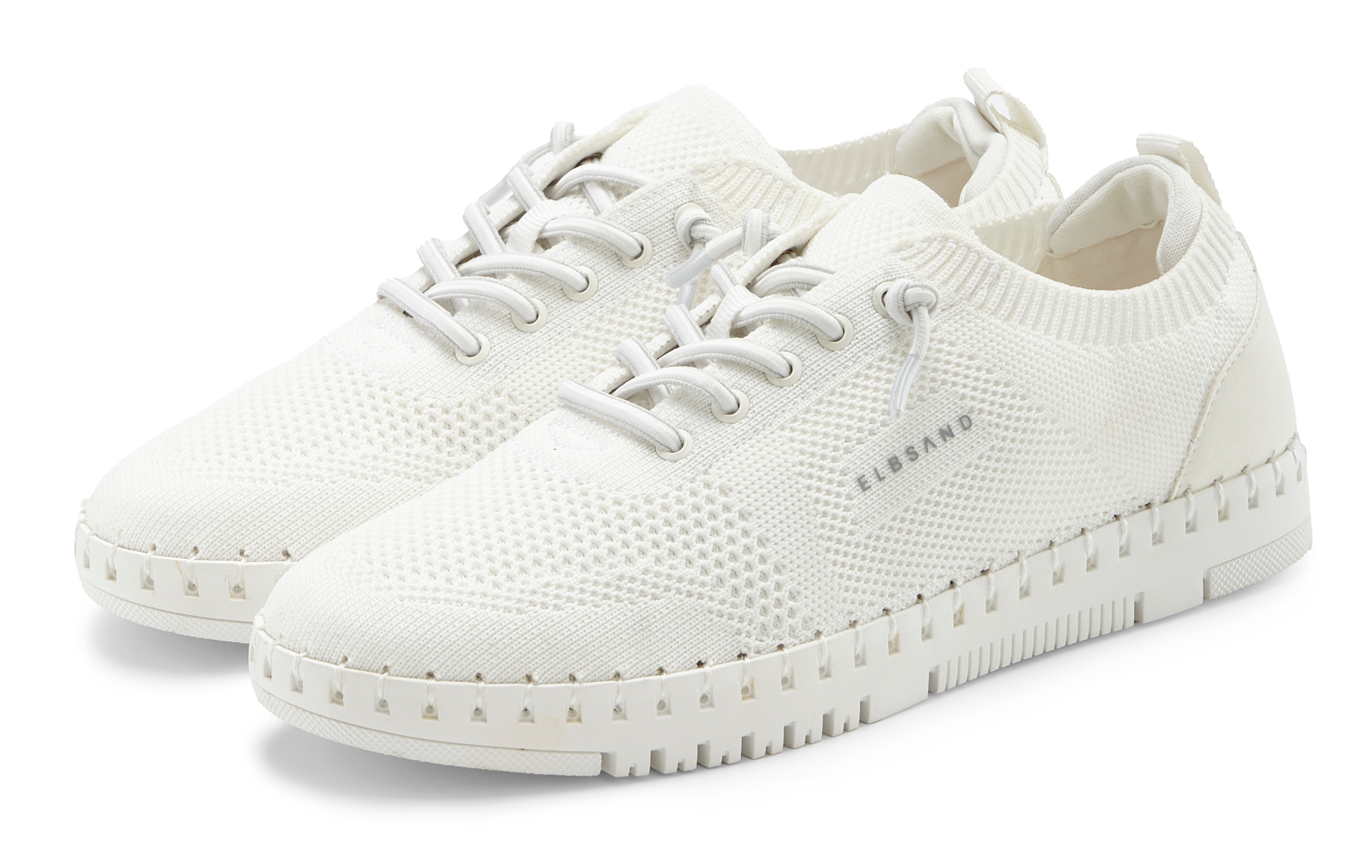 Elbsand Sneaker "Freizeitschuh, Slip-On-Sneaker" NEU zum Reinschlüpfen mit elastischen Schnürbändern VEGAN