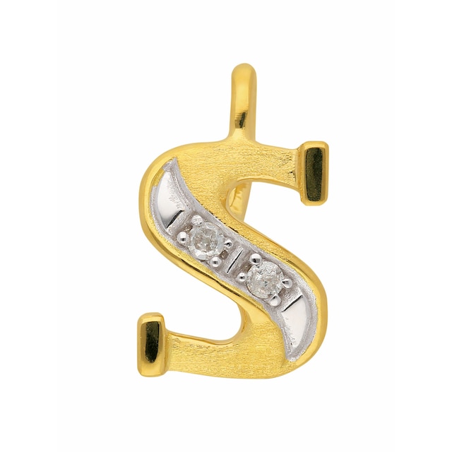 Adelia´s Buchstabenanhänger »585 Gold Buchstabenanhänger mit Diamant«, mit Diamant  Goldschmuck für Damen & Herren online bestellen | BAUR