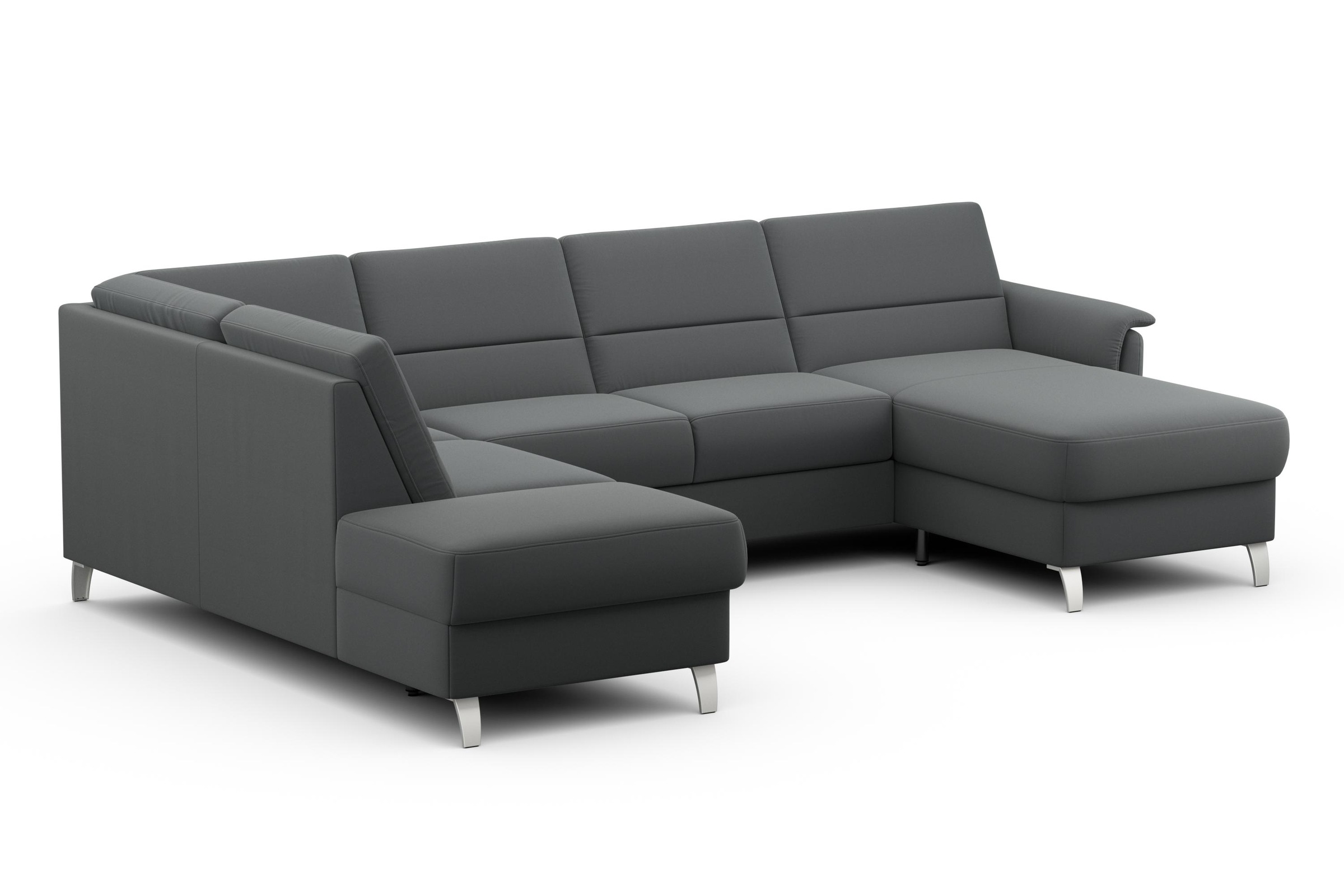 sit&more Wohnlandschaft »Palmera U-Form«, Federkern, wahlweise mit Bettfunktion und mit/ohne Stauraum