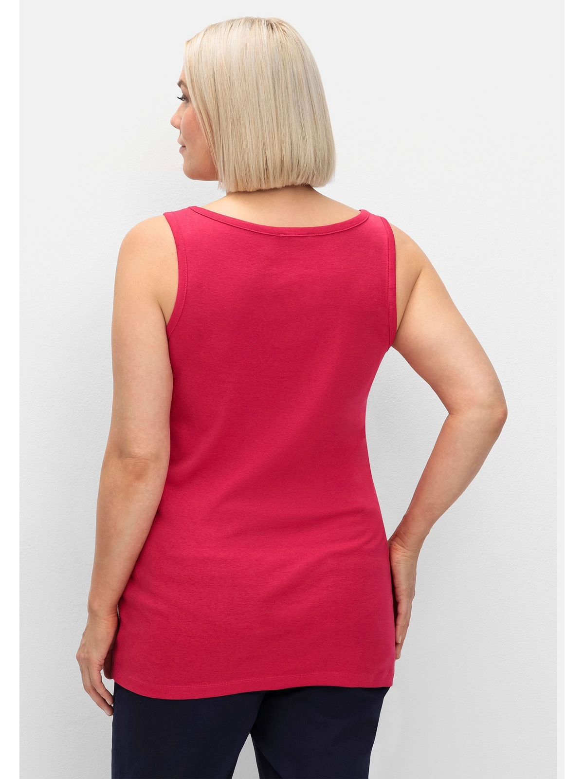Sheego Tanktop »Große Größen«, fein gerippte Shirtware