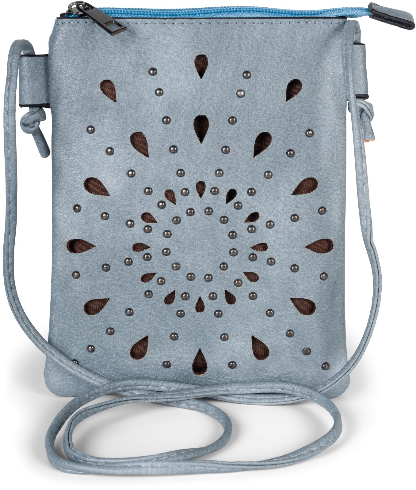 styleBREAKER Mini Bag "Mini Umhängetasche Blumen Cutouts und Nieten"