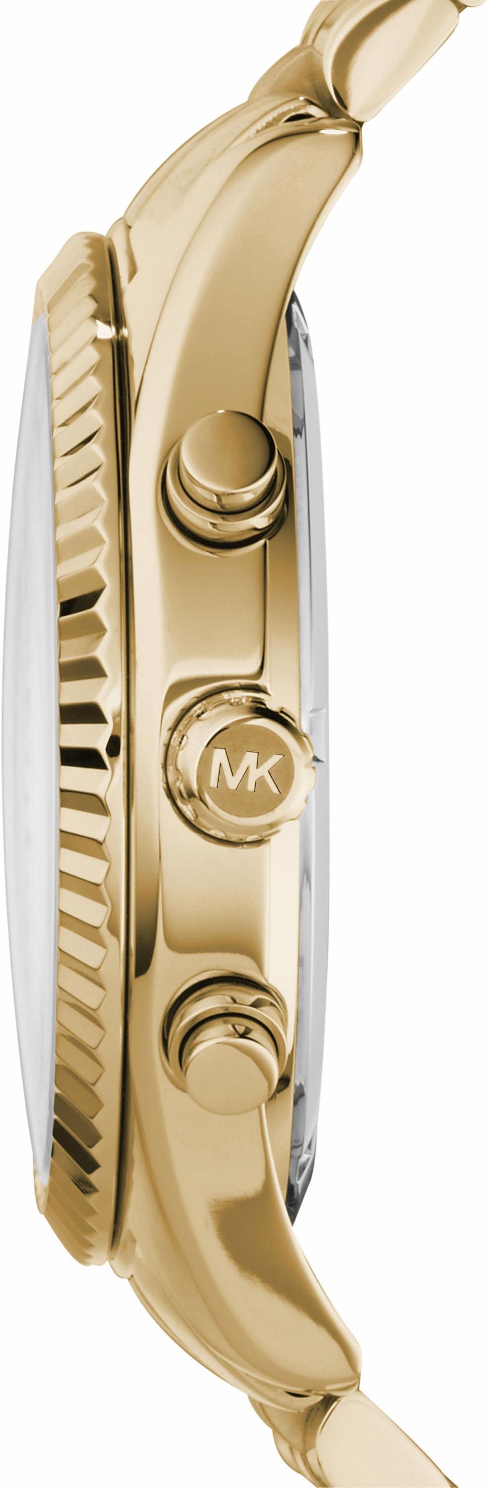 MICHAEL KORS Chronograph »LEXINGTON«, Quarzuhr, Armbanduhr, Herrenuhr, Stoppfunktion, Edelstahlarmband