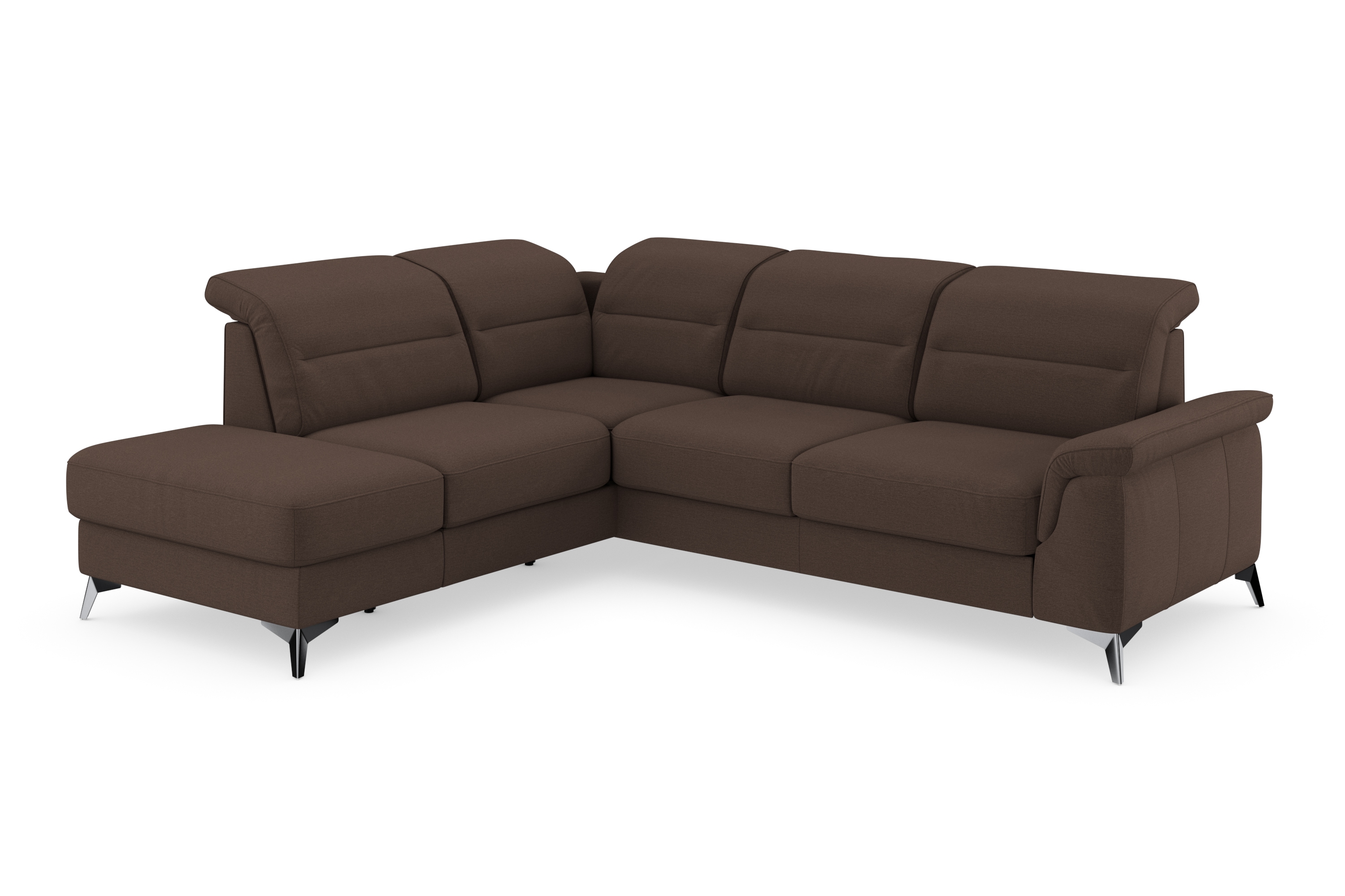 Thumbnail - sit&more Ecksofa "Sinatra L-Form" mit Ottomane, optional mit Kopfteilverstellung und Armteilfunktion