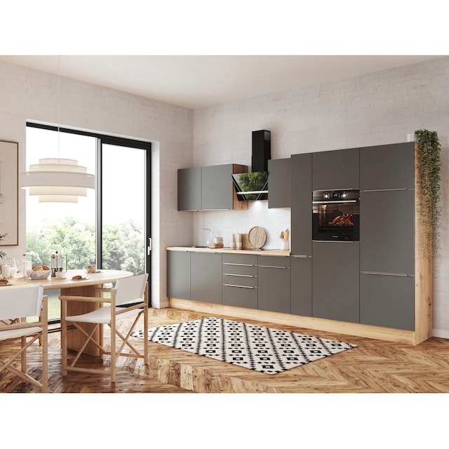 RESPEKTA Küchenzeile »Safado aus der Serie Marleen«, Breite 370 cm, mit Soft -Close | BAUR
