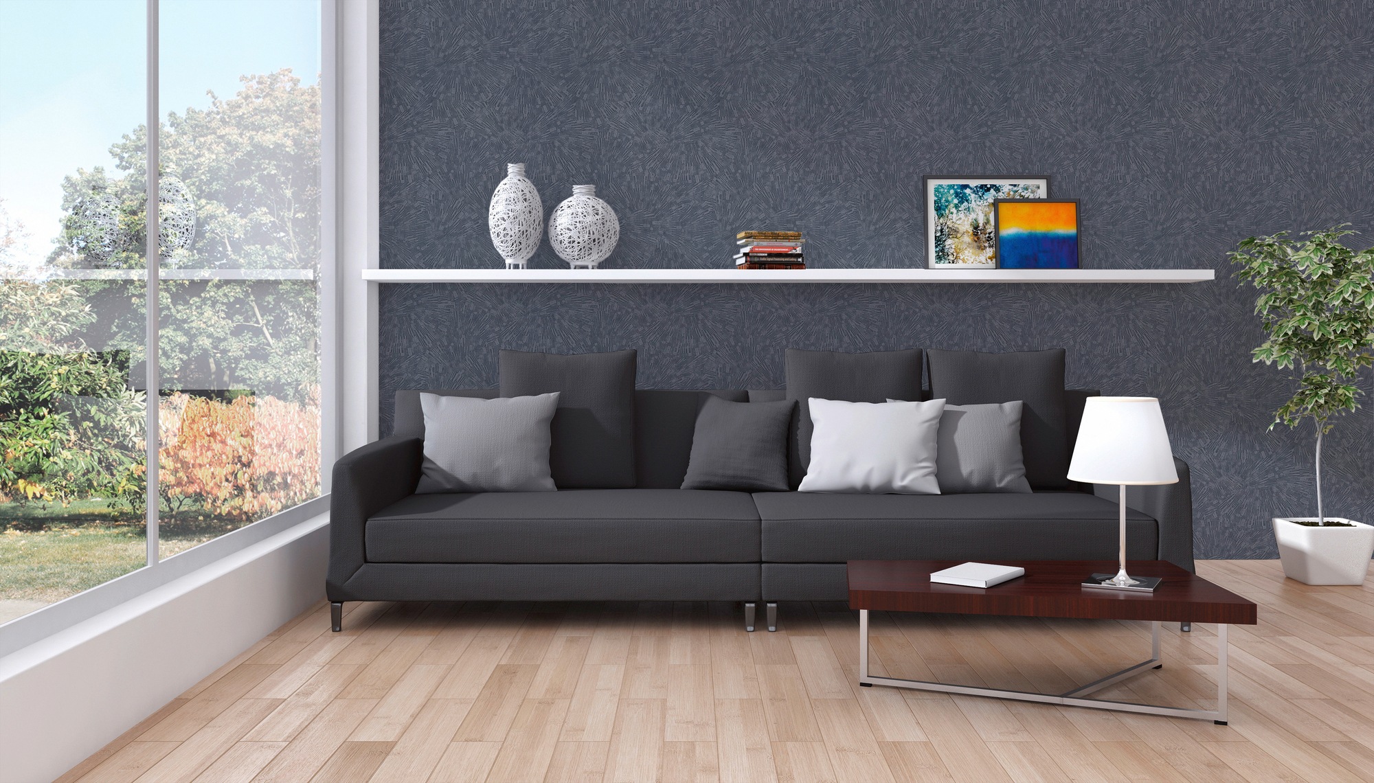 living walls Vliestapete »Titanium« Motiv | abstrakt | gemustert leicht strukturiert Moderne Tapete 3D Effekt Tapeten Wohnzimmer Schlafzimmer Küche modern