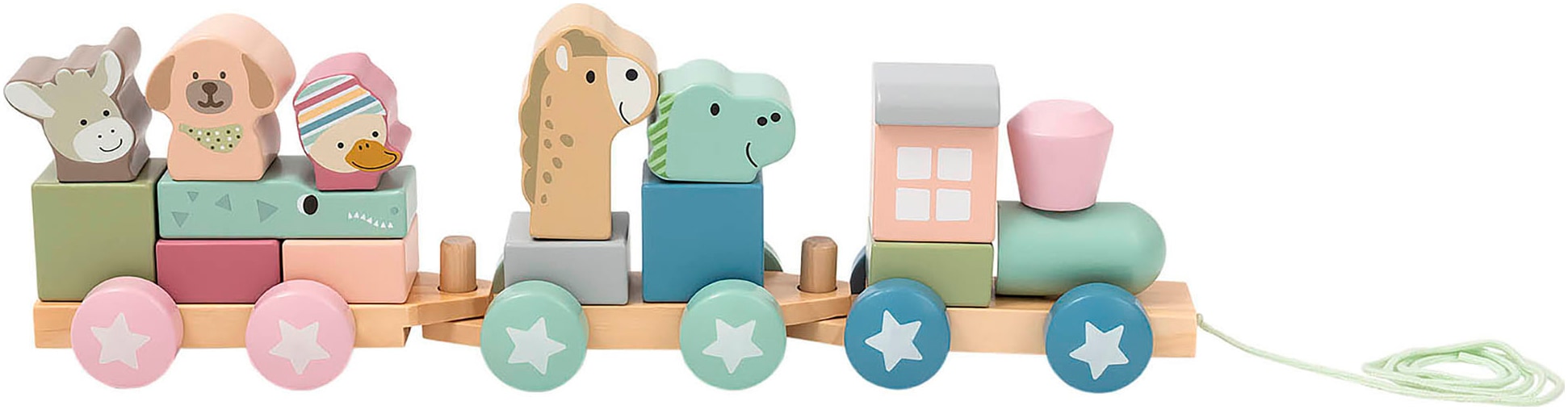 Sterntaler® Steckspielzeug »Eisenbahn Holz« FSC® - schützt Wald