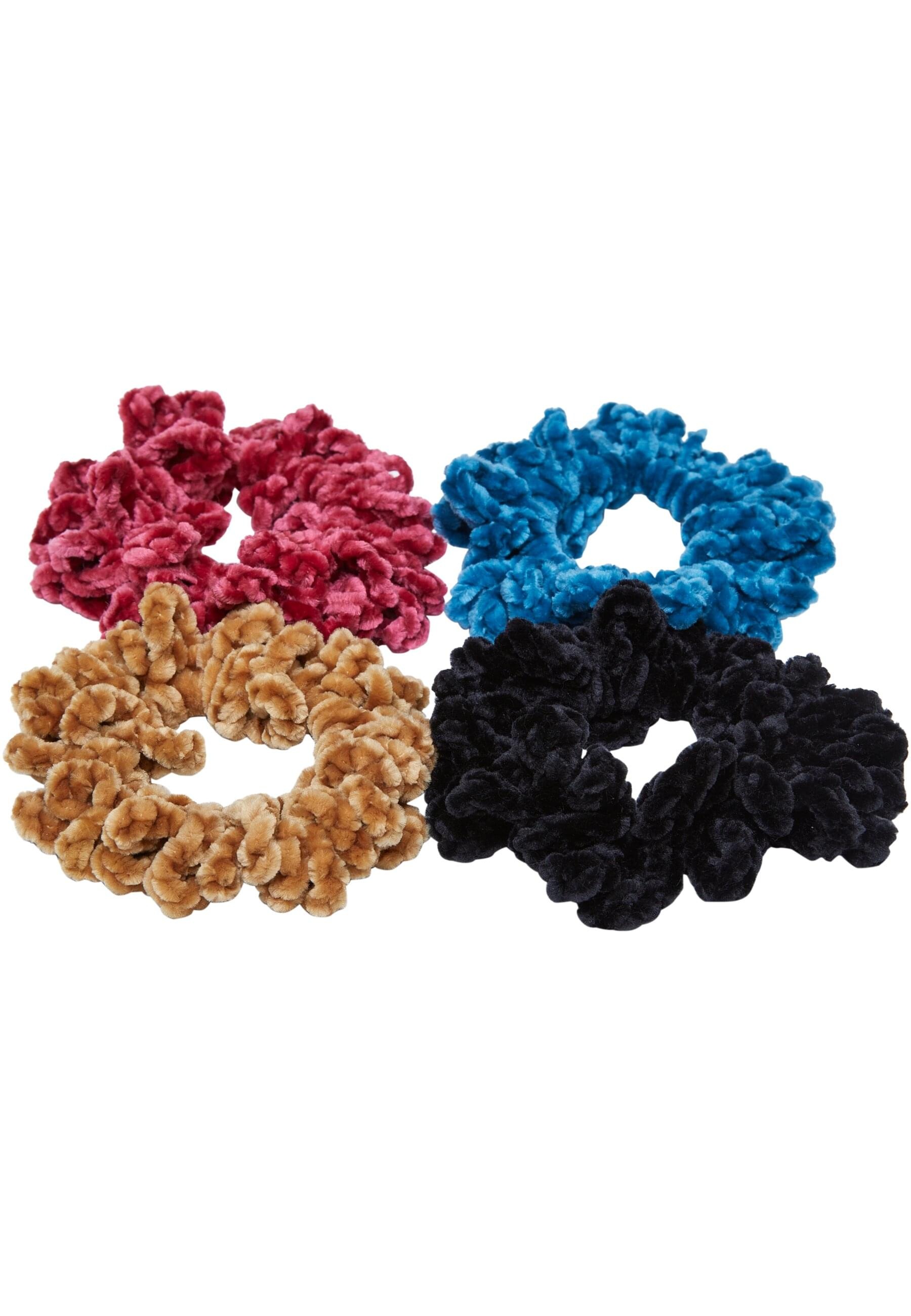 URBAN CLASSICS Schmuckset "Urban Classics Unisex Fluffy Scrunchies 4-Pack" günstig online kaufen