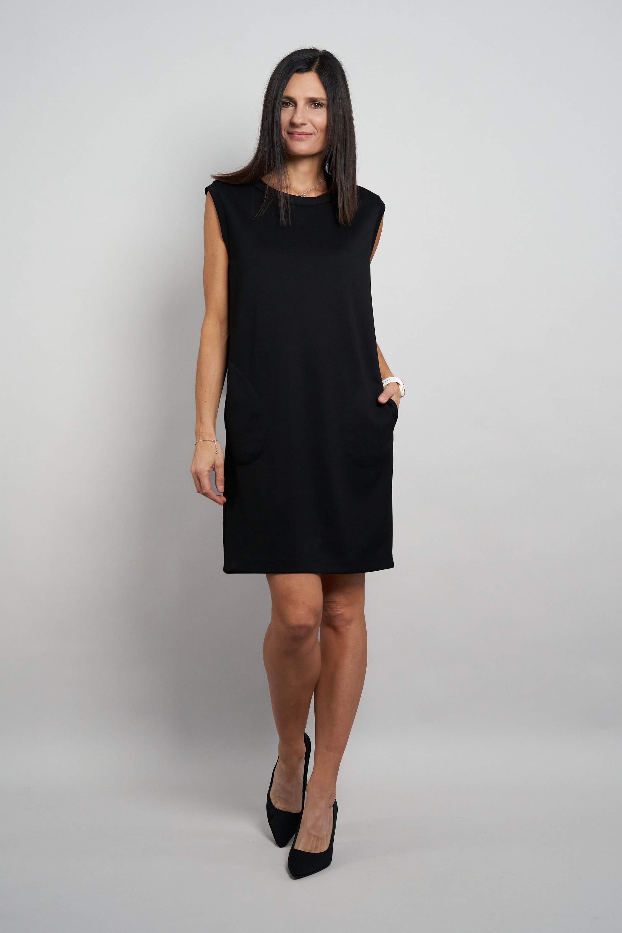 Seidel Moden Shirtkleid "Otto exclusiv" Eingrifftaschen ohne Ärmel - MADE I günstig online kaufen