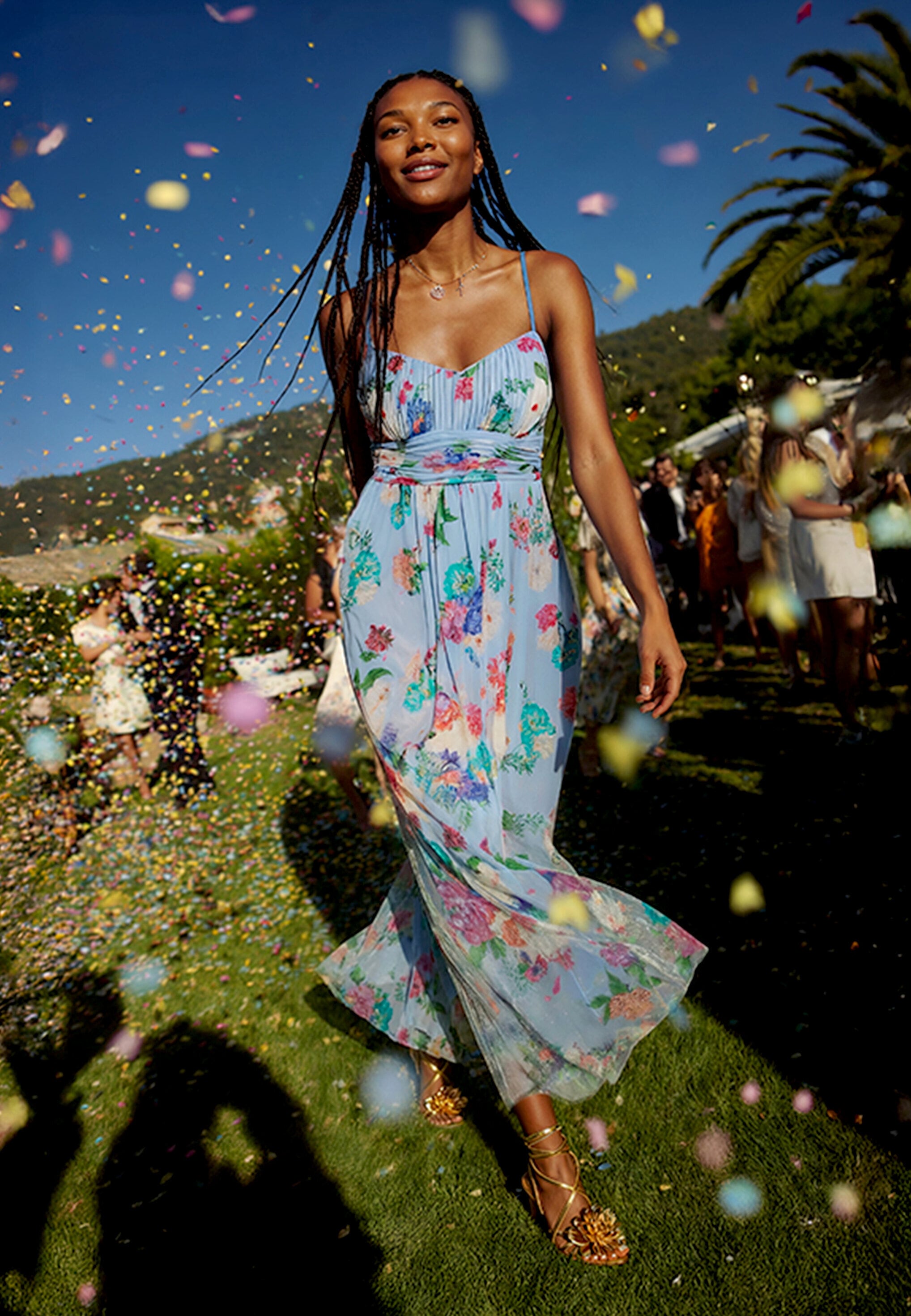 Vera Mont Abendkleid »Damen mit Blumenprint« Ohne Tasche