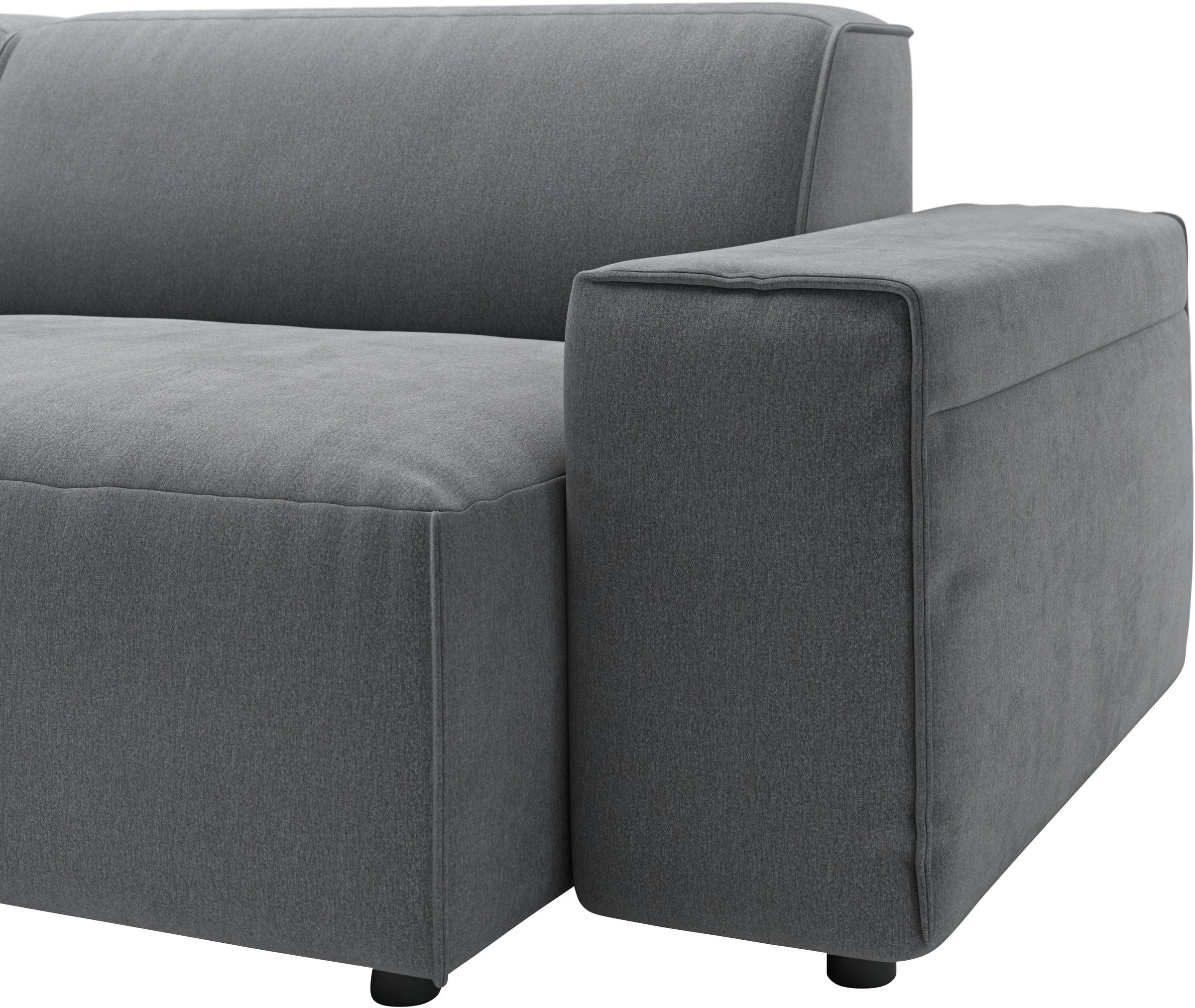 andas Ecksofa »Glimminge L-Form auch in Breitcord, Feincord + Easy care-Bezug,«, Breite 264, Zierkissen
