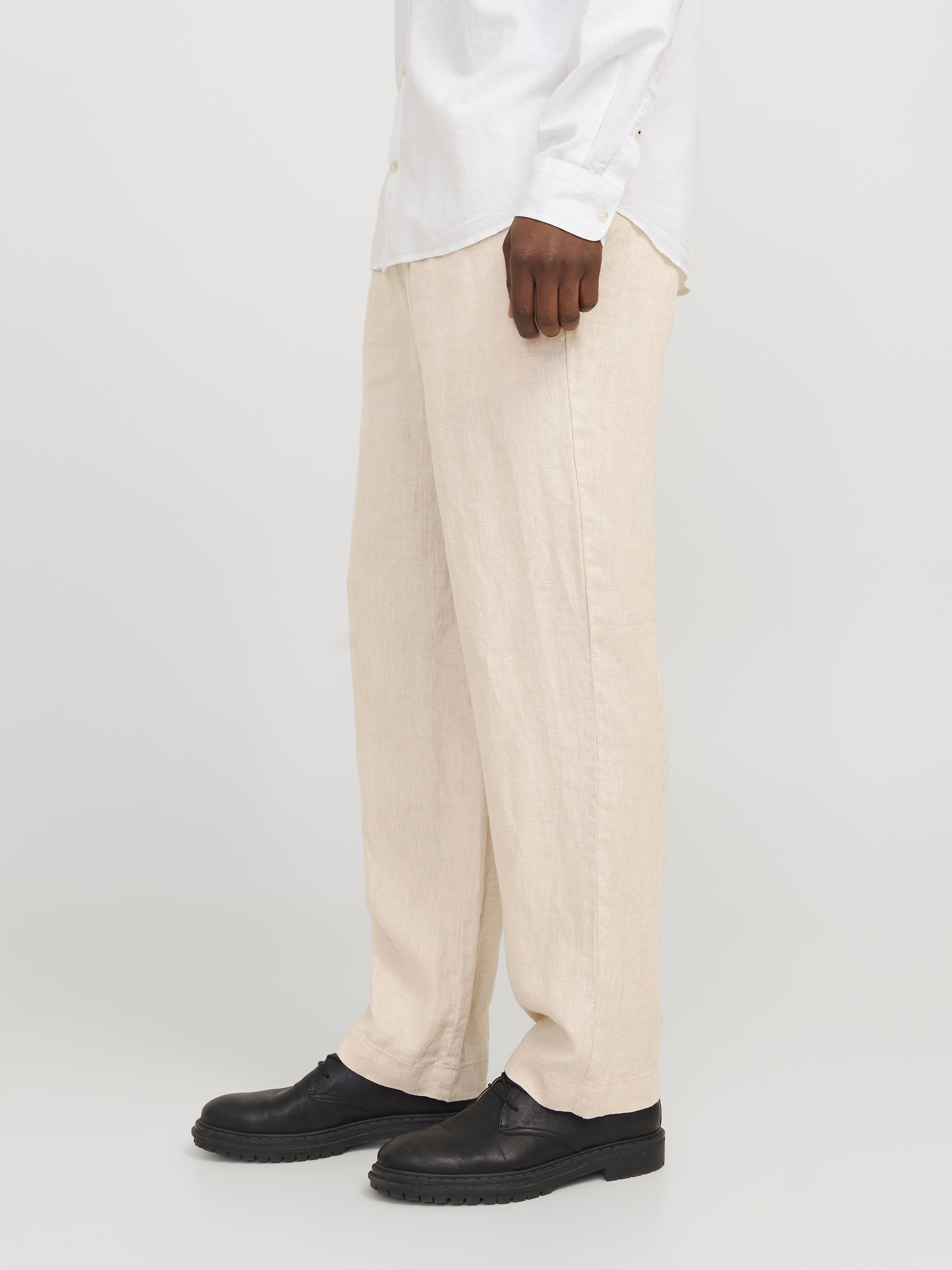 Jack & Jones Chinohose "JPSTKARL LAWRENCE LINEN CHINO SN" Leinen, locker ge günstig online kaufen