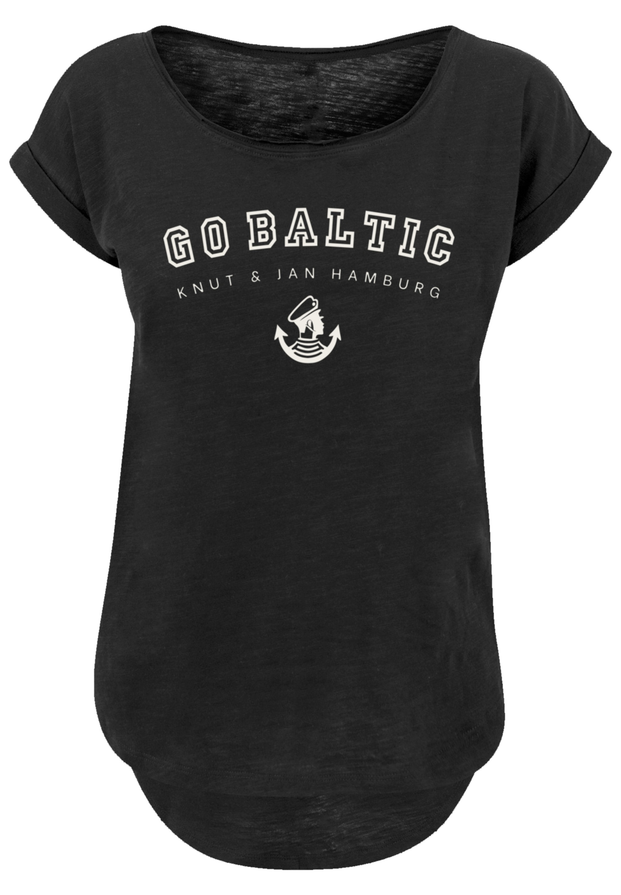 F4NT4STIC T-Shirt »Go Baltic Ostsee Knut & Jan Hamburg«, Print