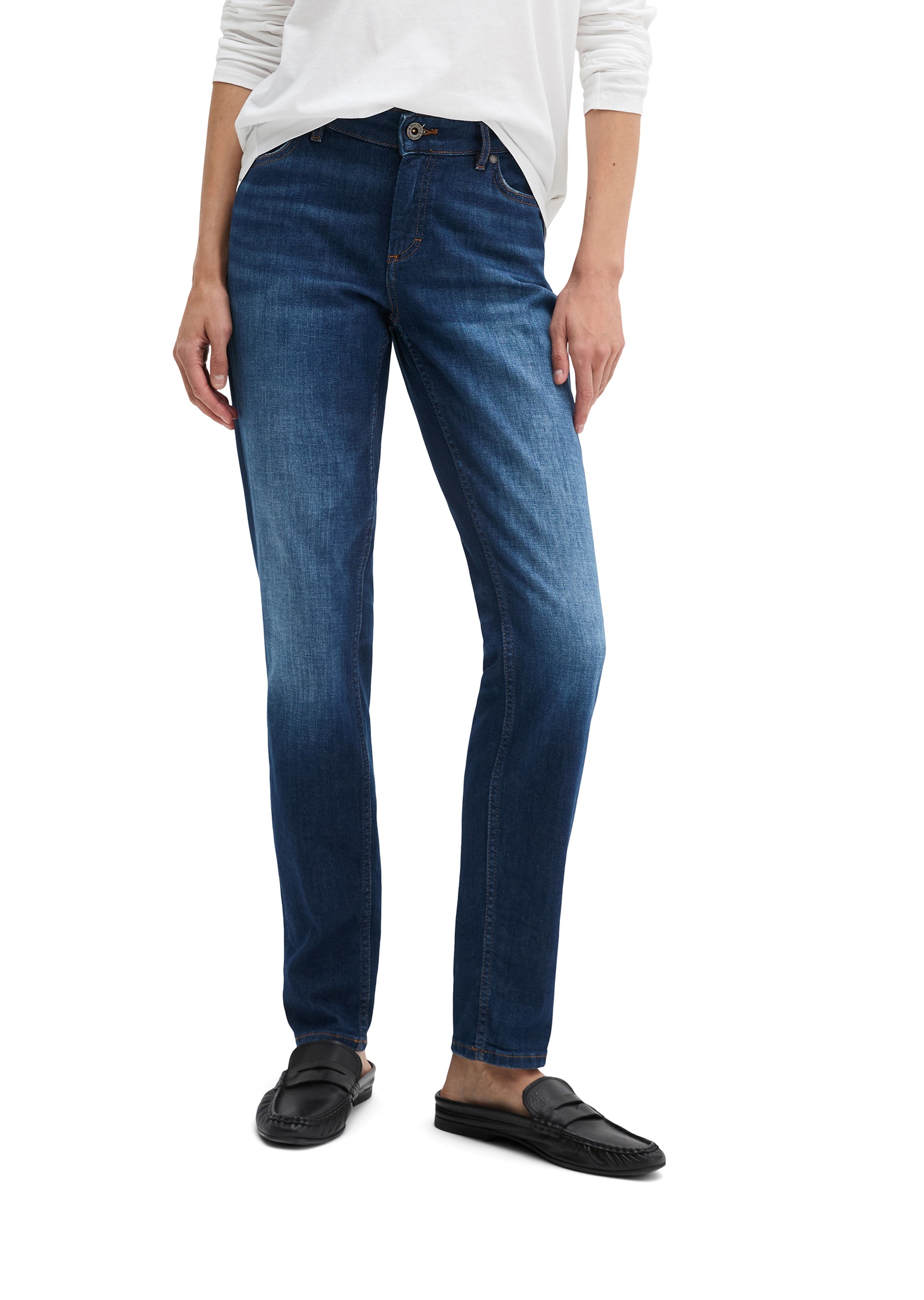 Marc OPolo Straight-Jeans "aus stretchigem Cashmere-Touch-Denim" günstig online kaufen
