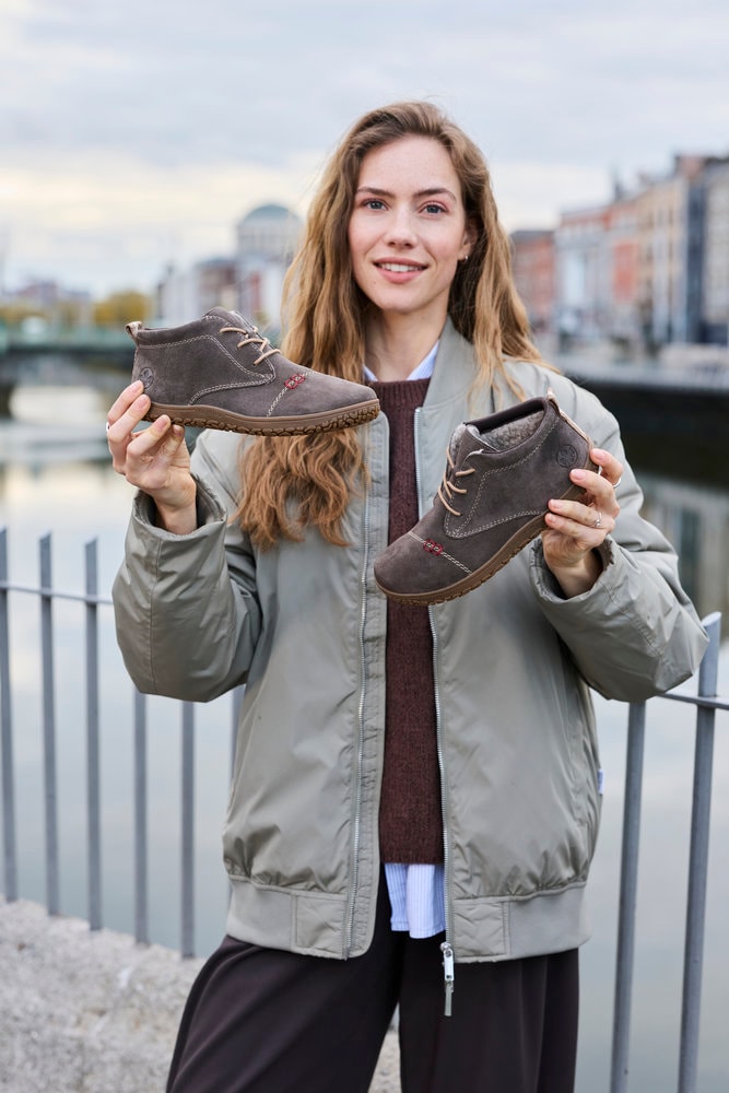 Rieker Sneaker  Schnürboots, Casual-Stiefelette mit Warmfutter