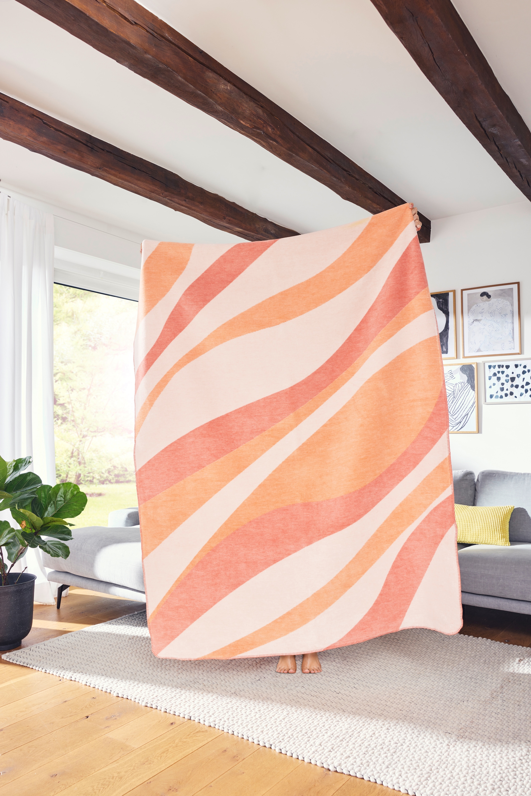 IBENA Wohndecke »Dora« im sommerlichen Look