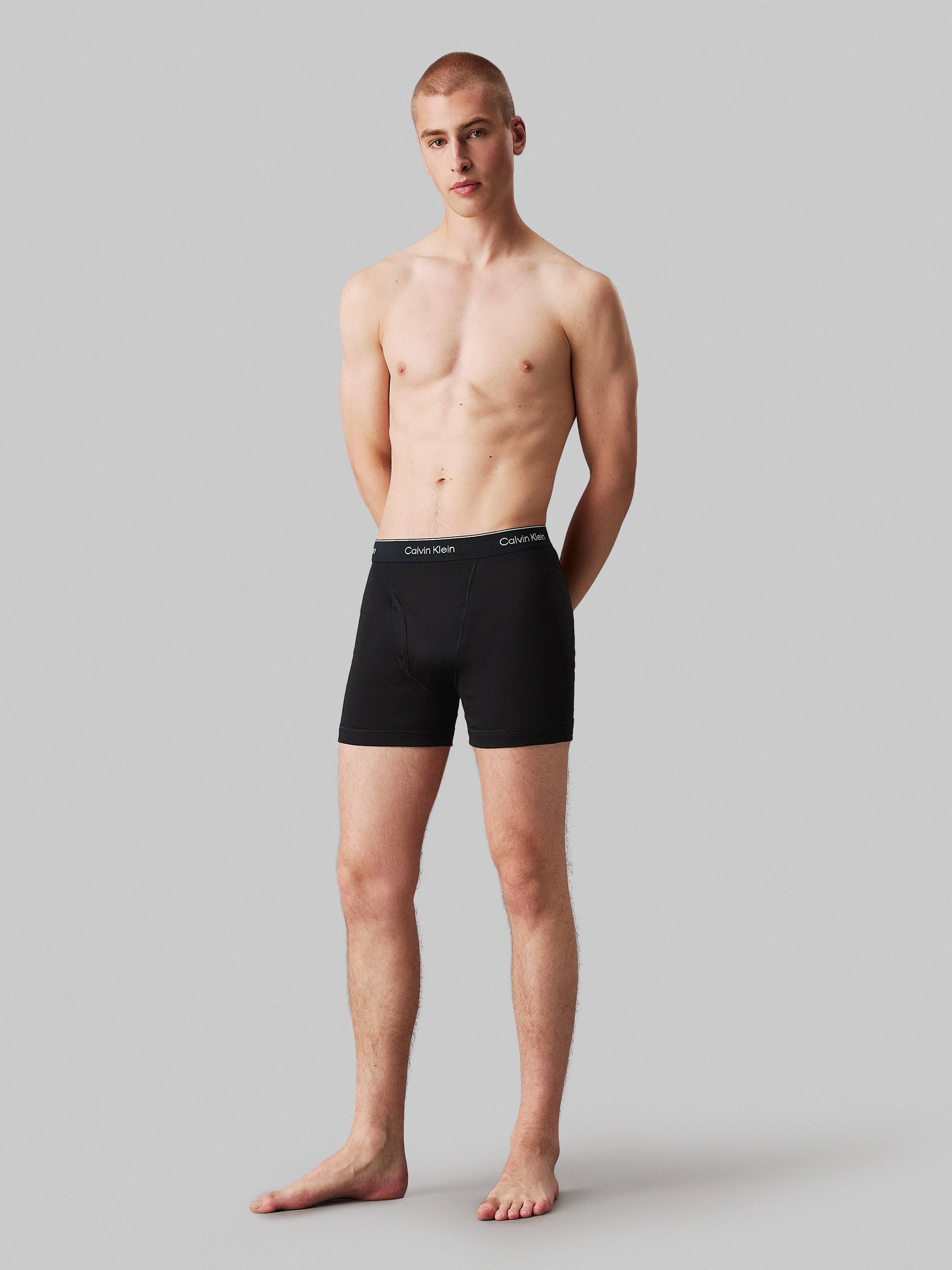 Thumbnail - Calvin Klein Underwear Boxer "BOXER BRIEF 3PK", (Packung, 3er-Pack), mit Logo-Elastikbund (3 Stück)