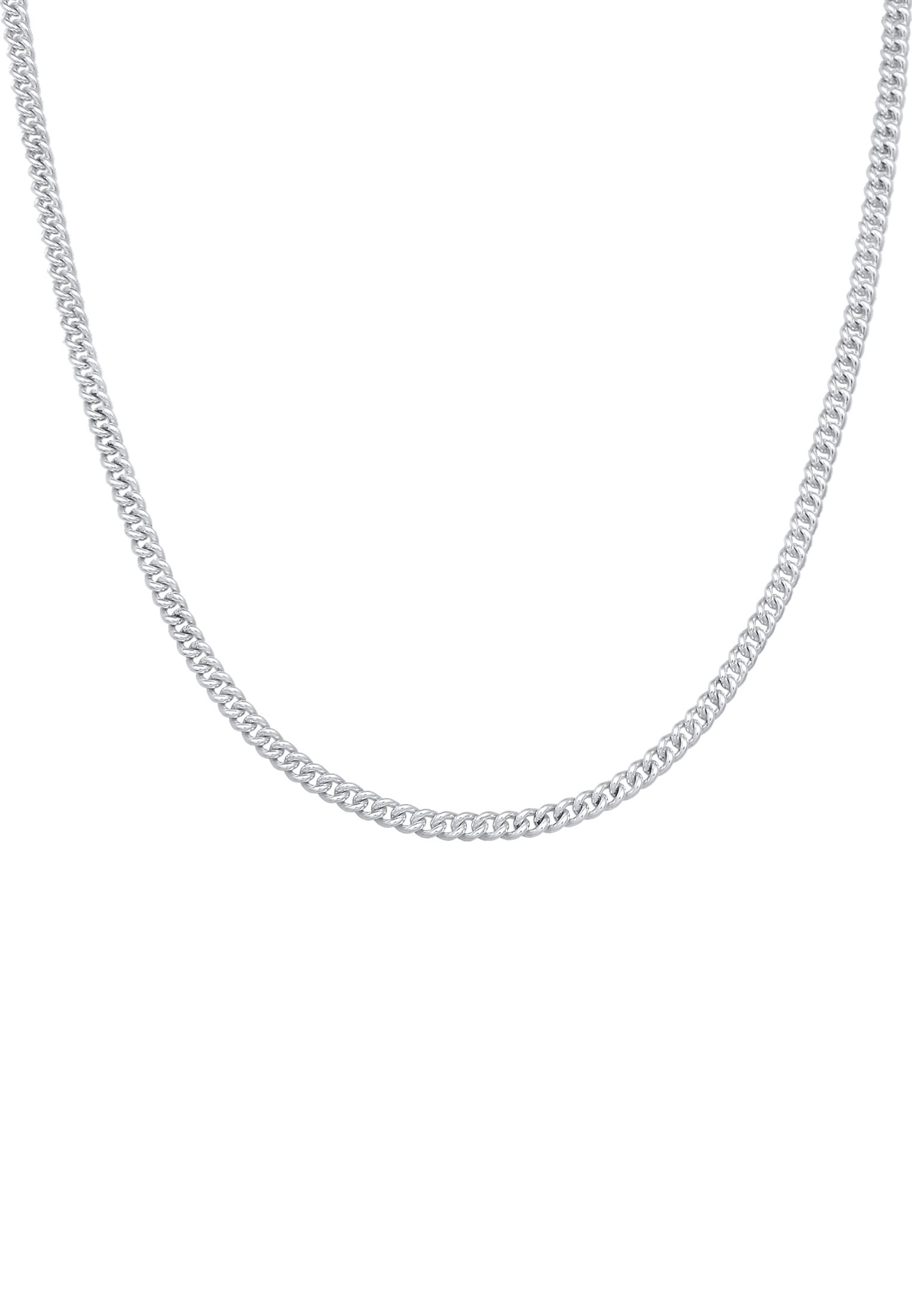 Kuzzoi Silberkette »Halskette Herren Rundpanzer Massiv 925 Silber«