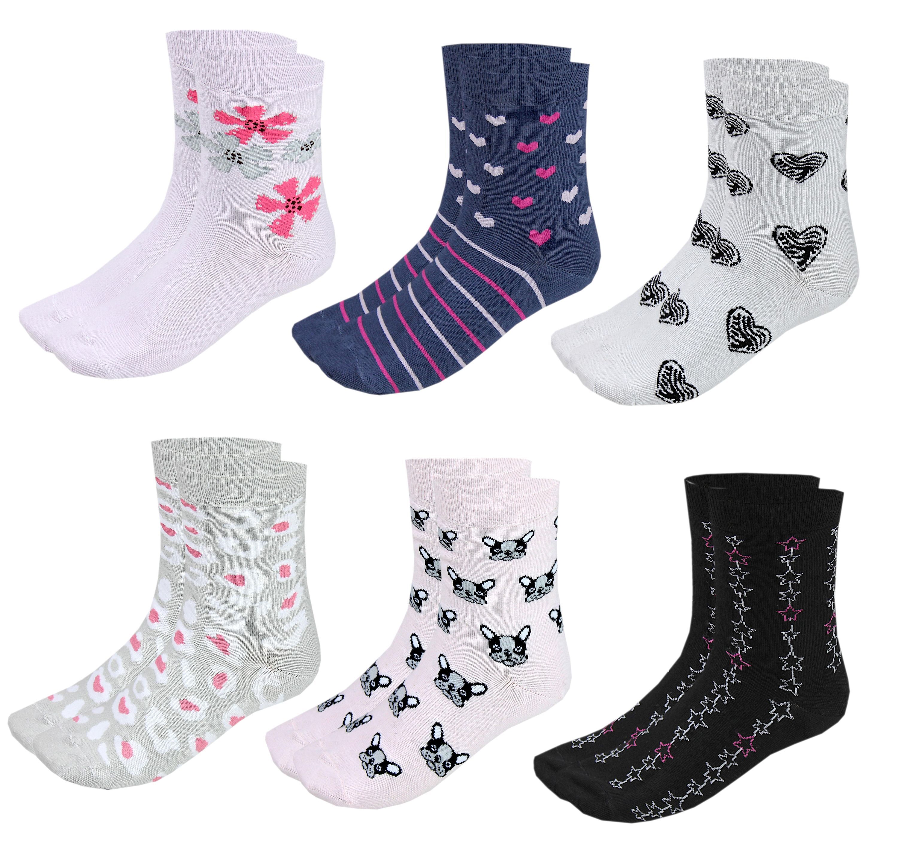 TupTam Kurzsocken "Socken Kinder Socken Mädchen Jungen Bunt Gemustert 6er Pack"