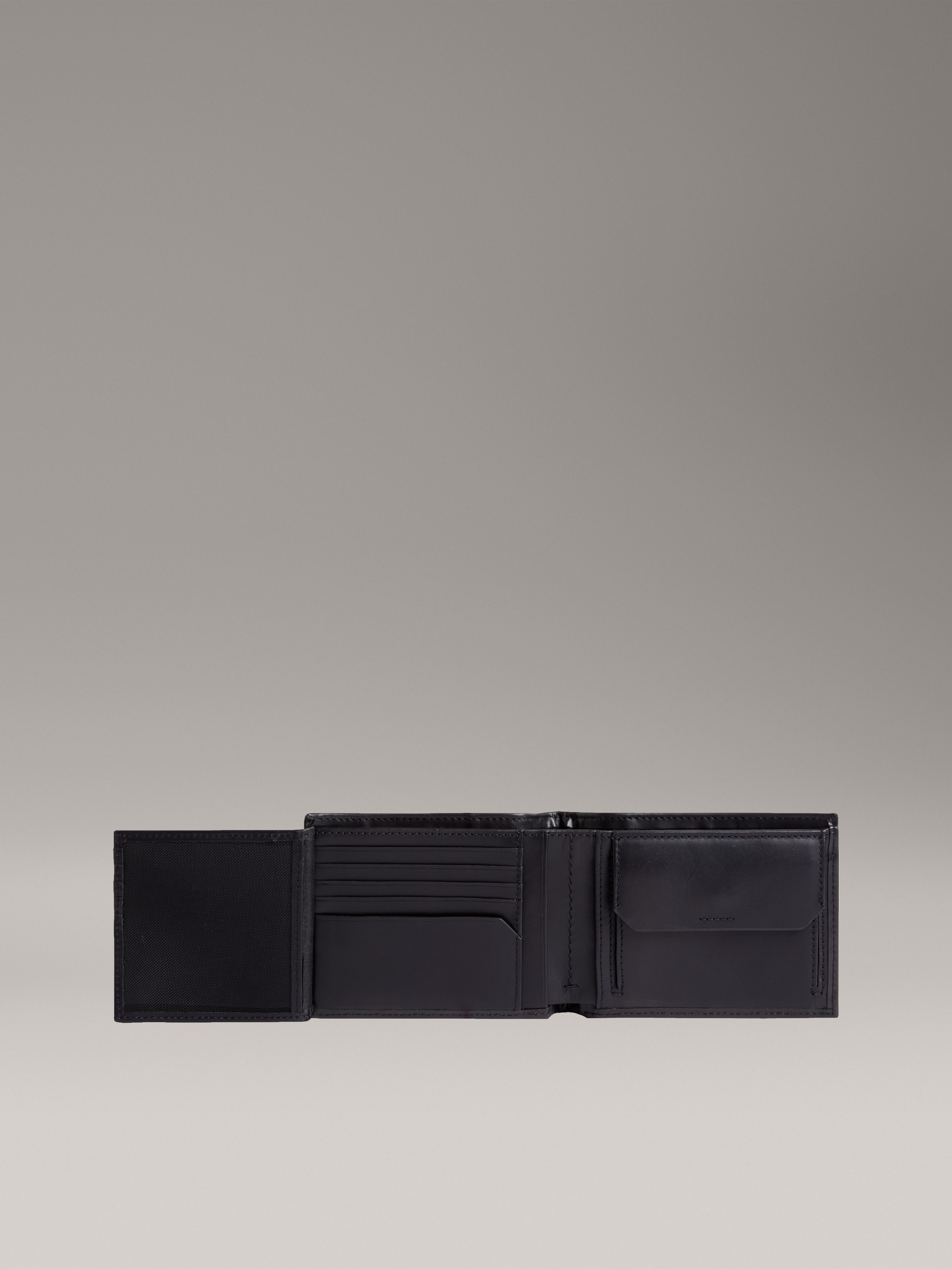 Calvin Klein Geldbörse »CK SMOOTH TRIFOLD W/ COIN«, Geldbeutel, Herren Portemonnaie mit Logo-Schriftzug