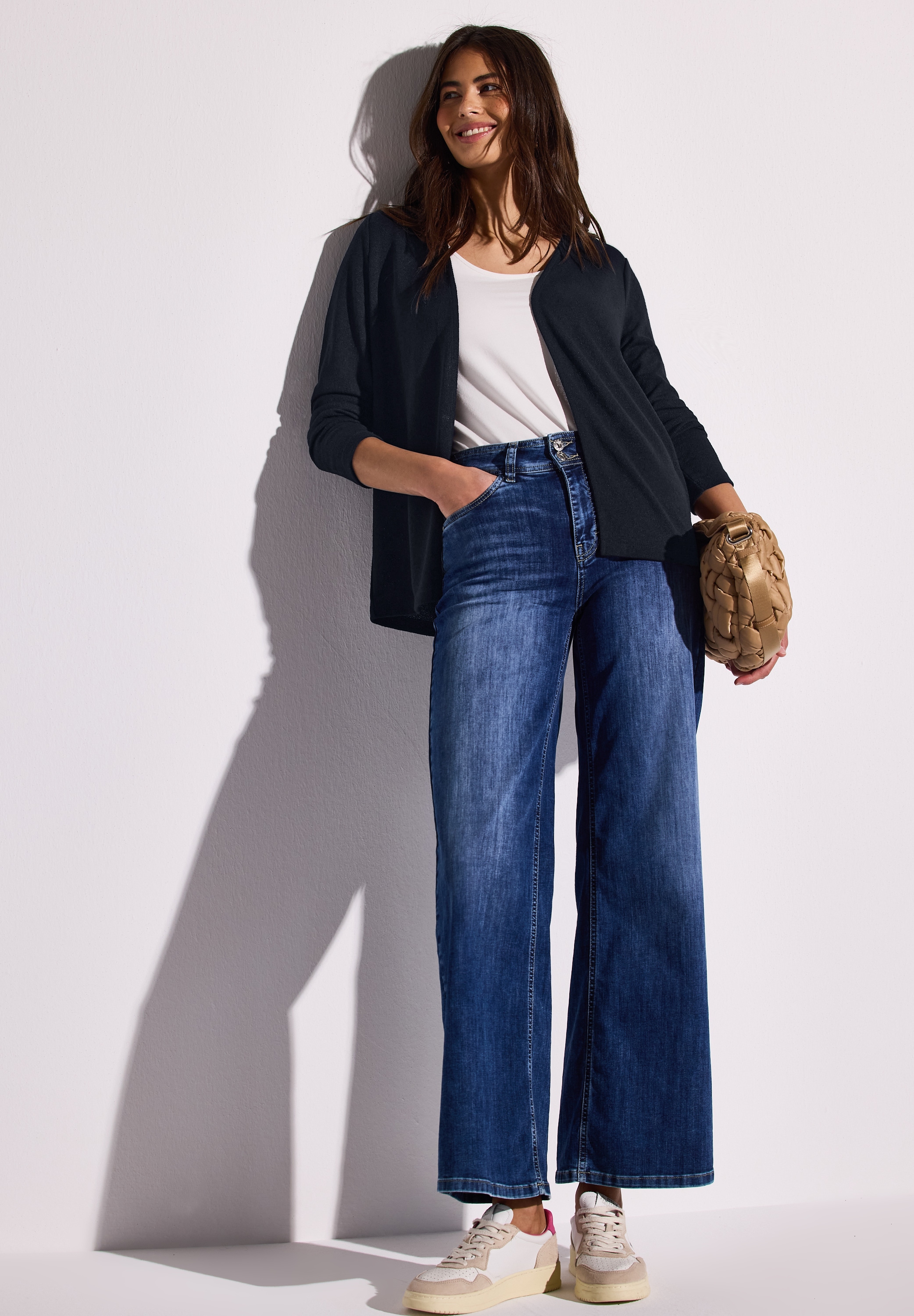 STREET ONE Shirtjacke »NETTE«, im Strick Look